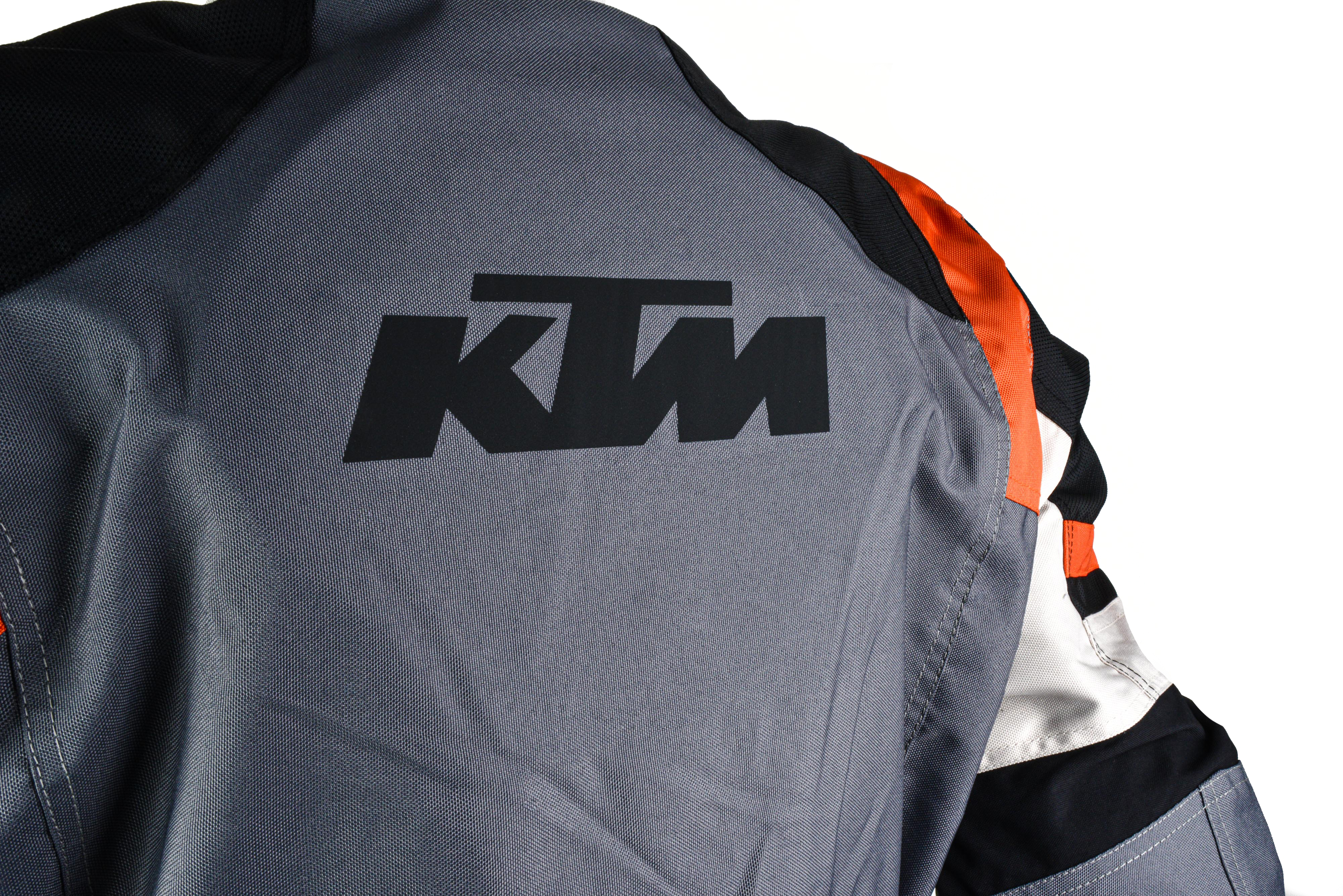 Куртка мото KTM №7 grey (текстиль) (M)