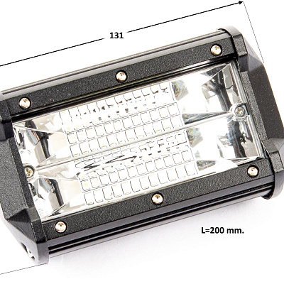 Фара 72w 24x3w LED балка