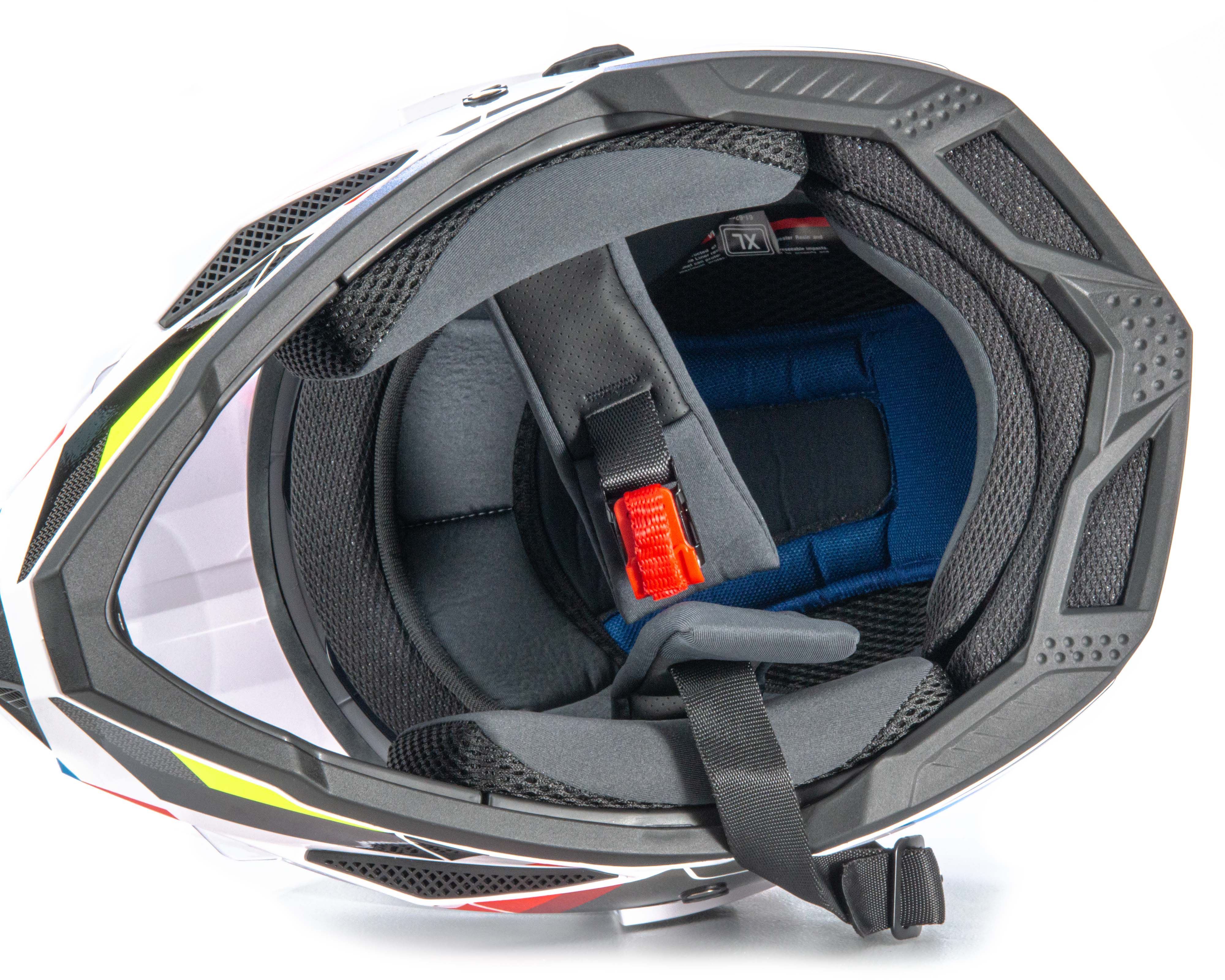 Шлем мото мотард HIZER J6802 №7 (XL) ADVENTURE (2 визора)