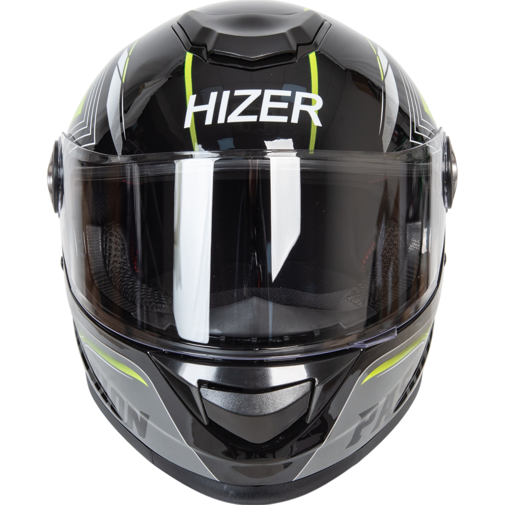 Шлем мото интеграл HIZER B565 №3 (XL)  black/yellow