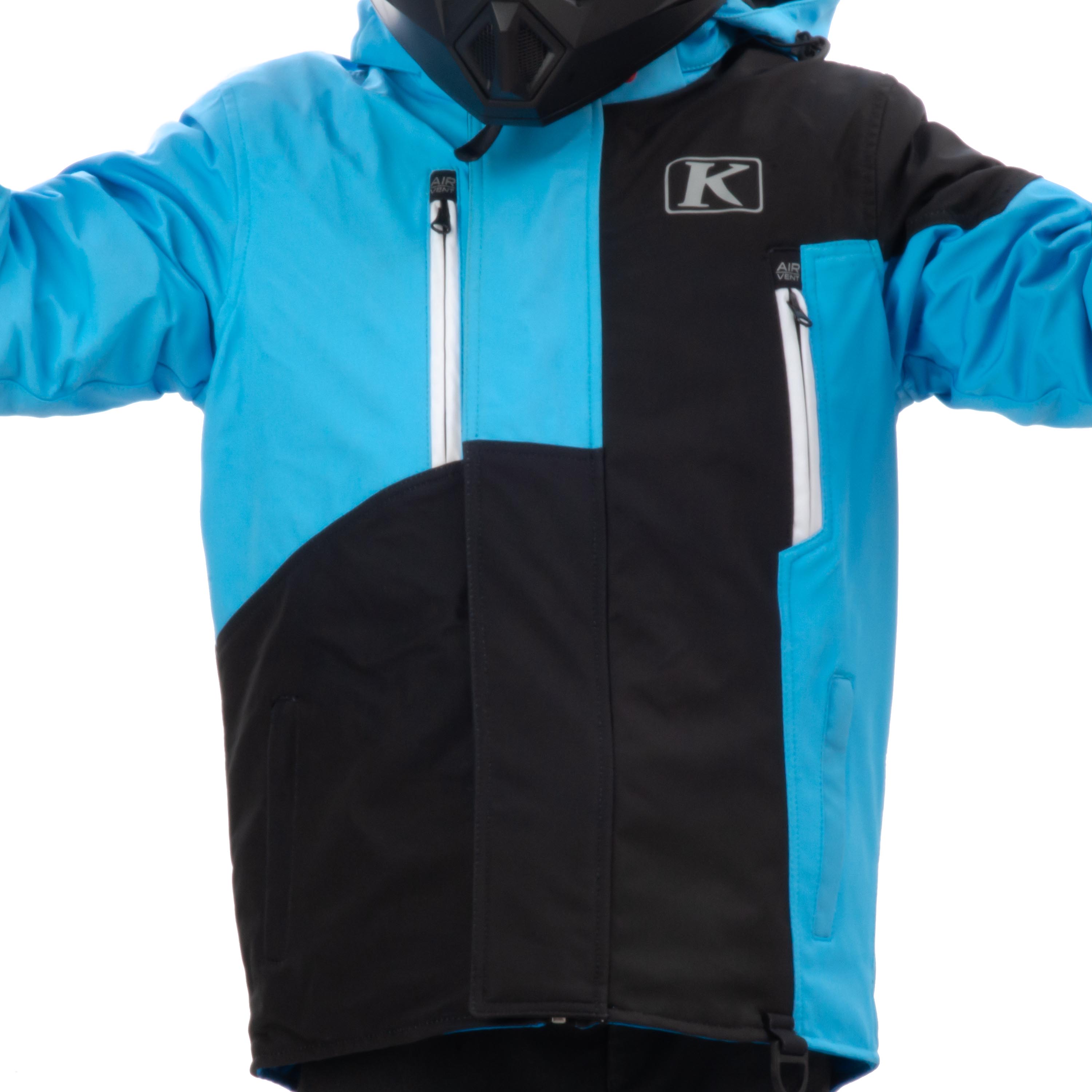 Куртка для снегохода (детская) KLIM KOMPOUND №3 black-blue (текстиль) (14Y)