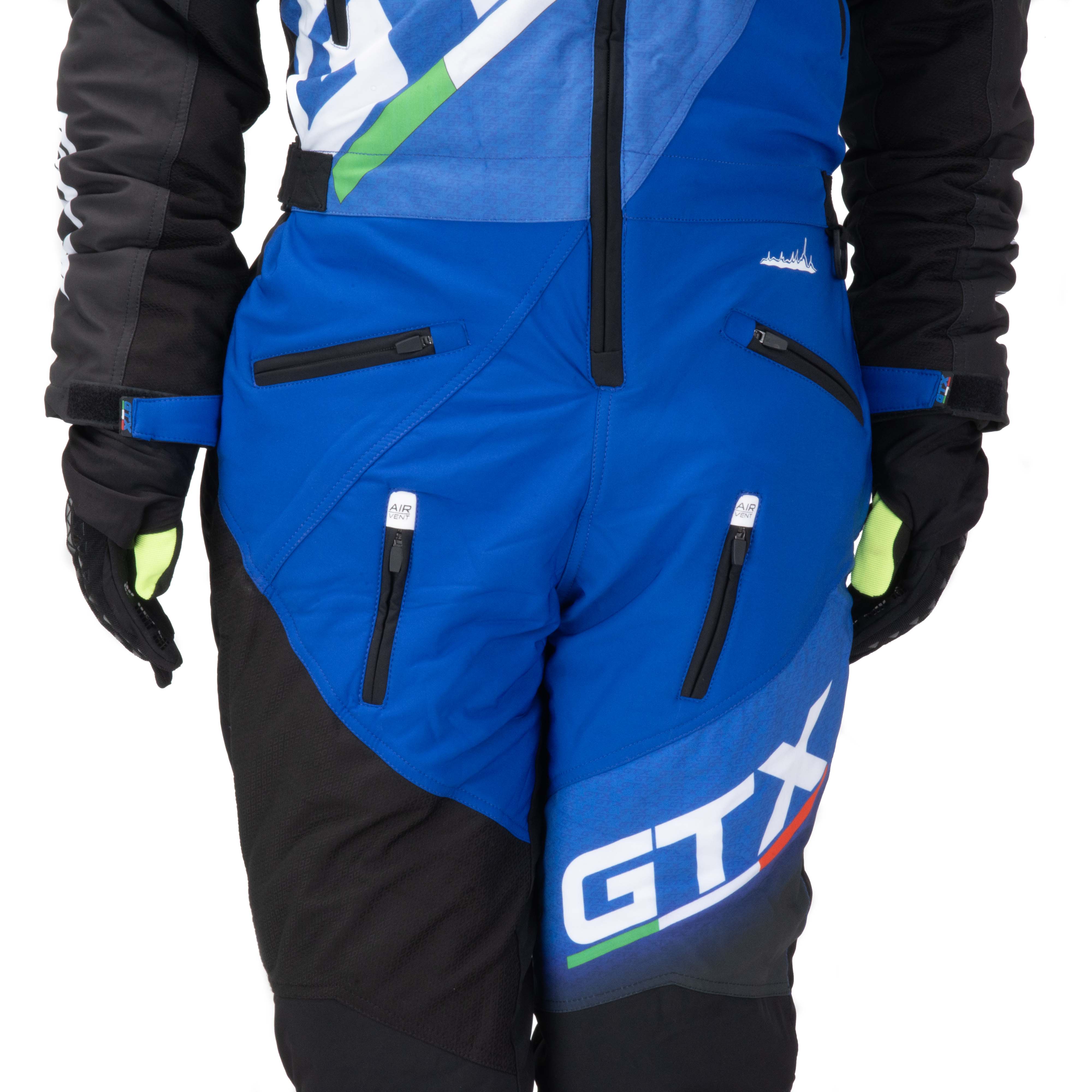 Комбинезон для снегохода GTX №1 black-blue (текстиль) (XXL)