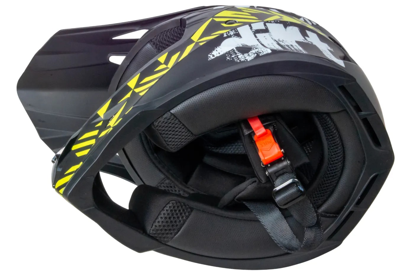 Шлем мото кроссовый HIZER 211 №2 (S)  black/green (подростковый)