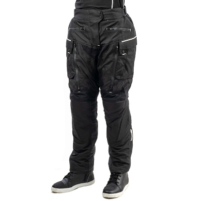 Штаны мотоциклетные (текстиль) женские GTX EJ-3001 BLACK (M)
