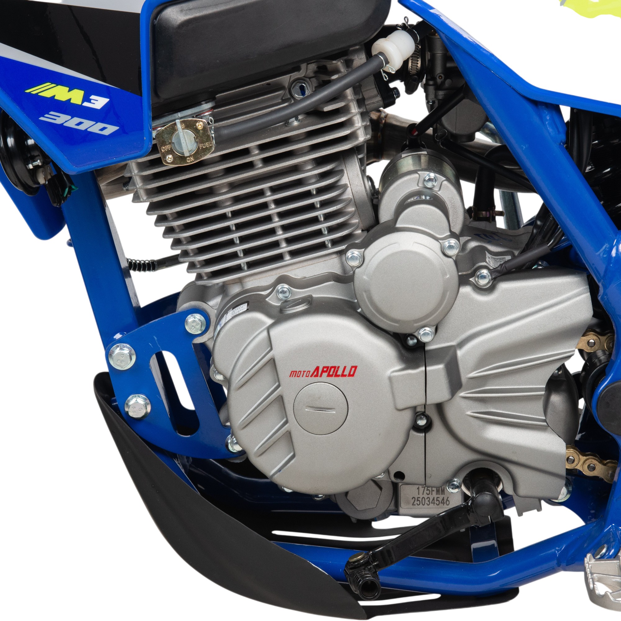 Мотоцикл Кросс Moto Apollo M3 300 (175FMM) синий 2026