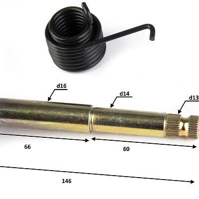 Вал кикстартера с сектором 157QMJ 150см3