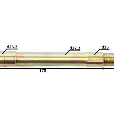 Вал рулевой TTR125 M22×48mm×228mm