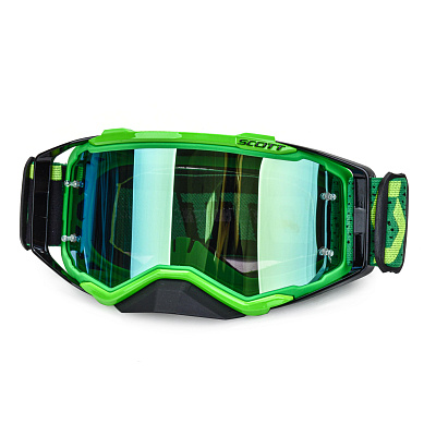 Очки мотокросс SCOTT №3  black/green