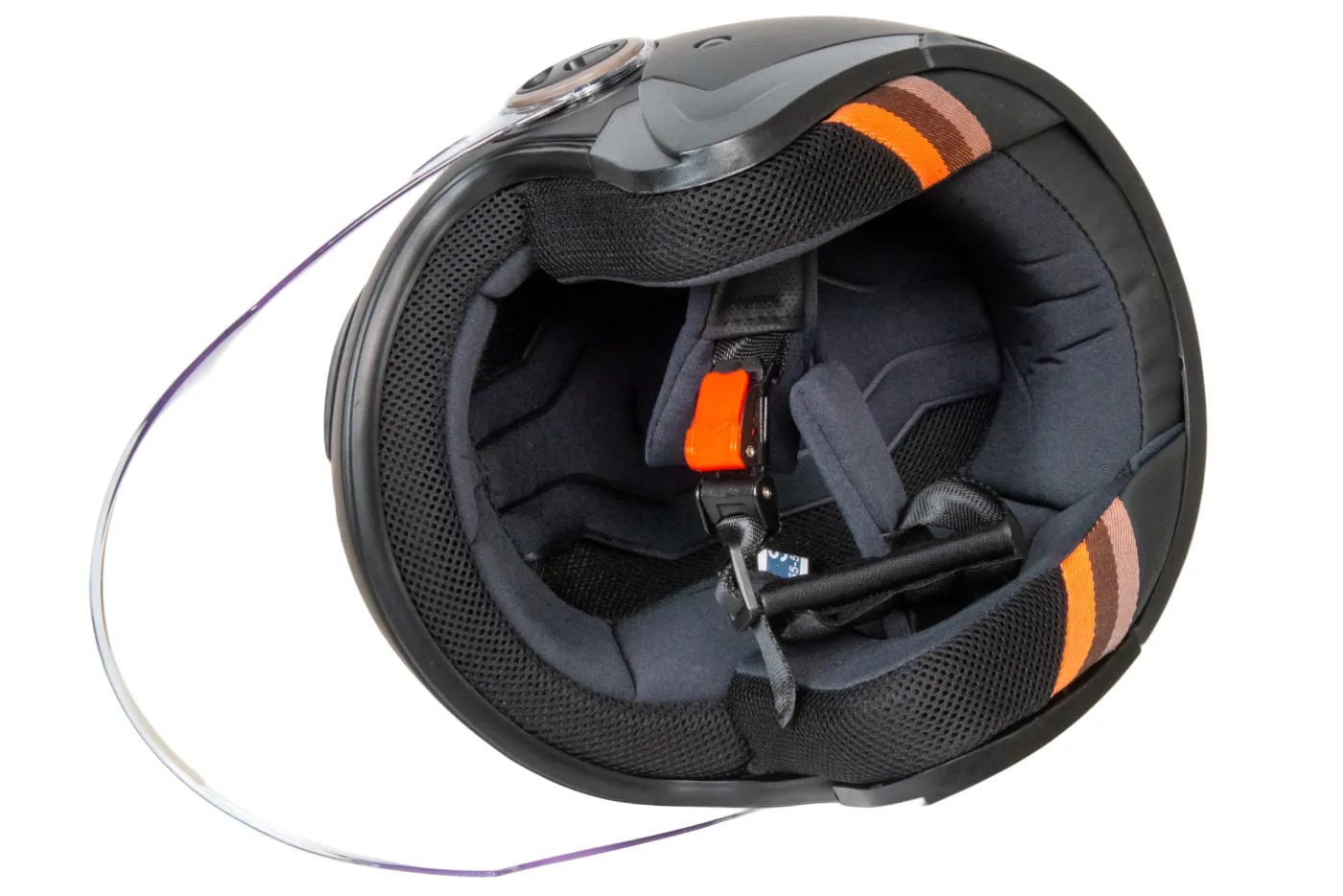 Шлем мото открытый HIZER 219 №2 (M) matte-black