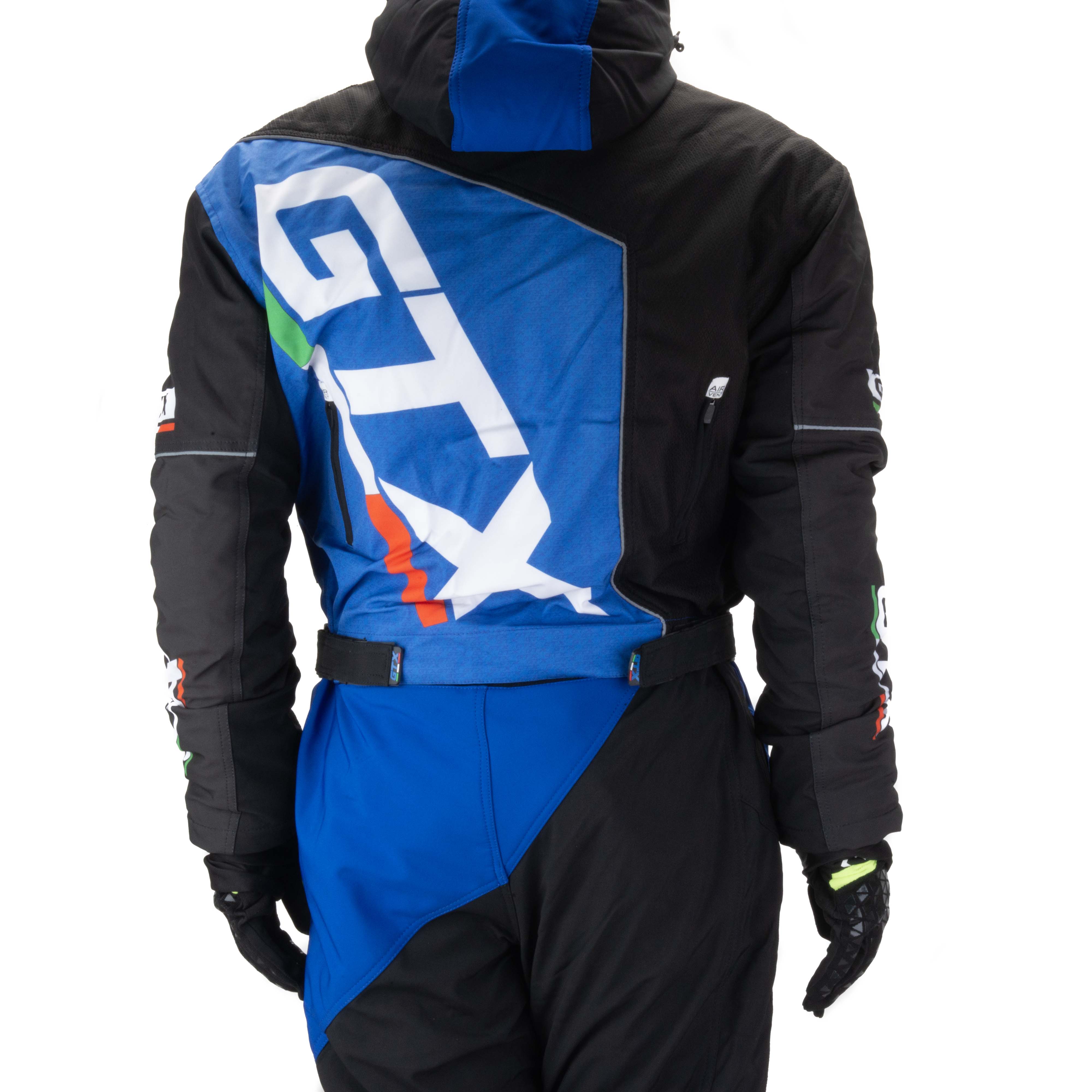 Комбинезон для снегохода GTX №1 black-blue (текстиль) (XXL)