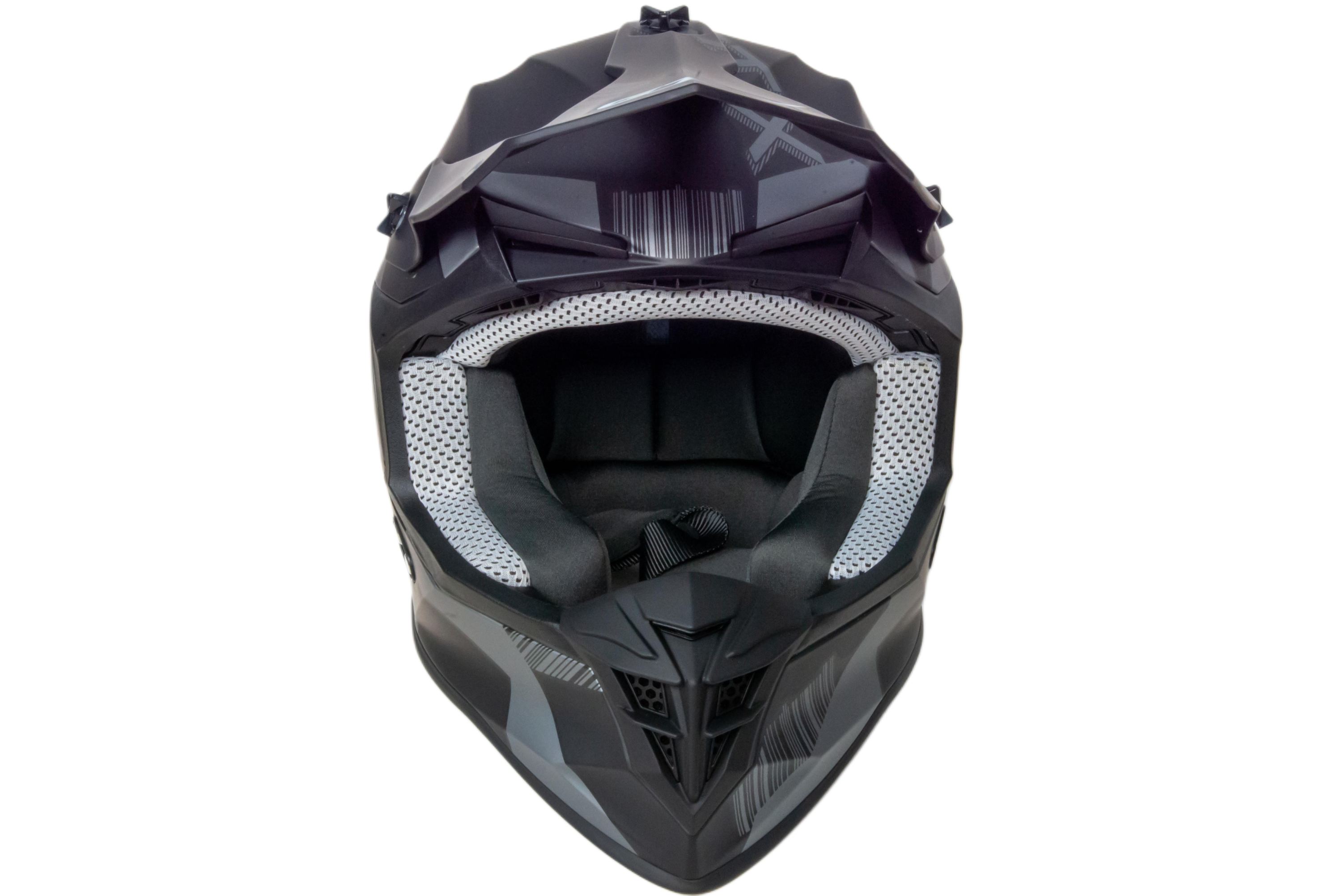 Шлем мото кроссовый GTX 633 №7 (XL) BLACK/GREY