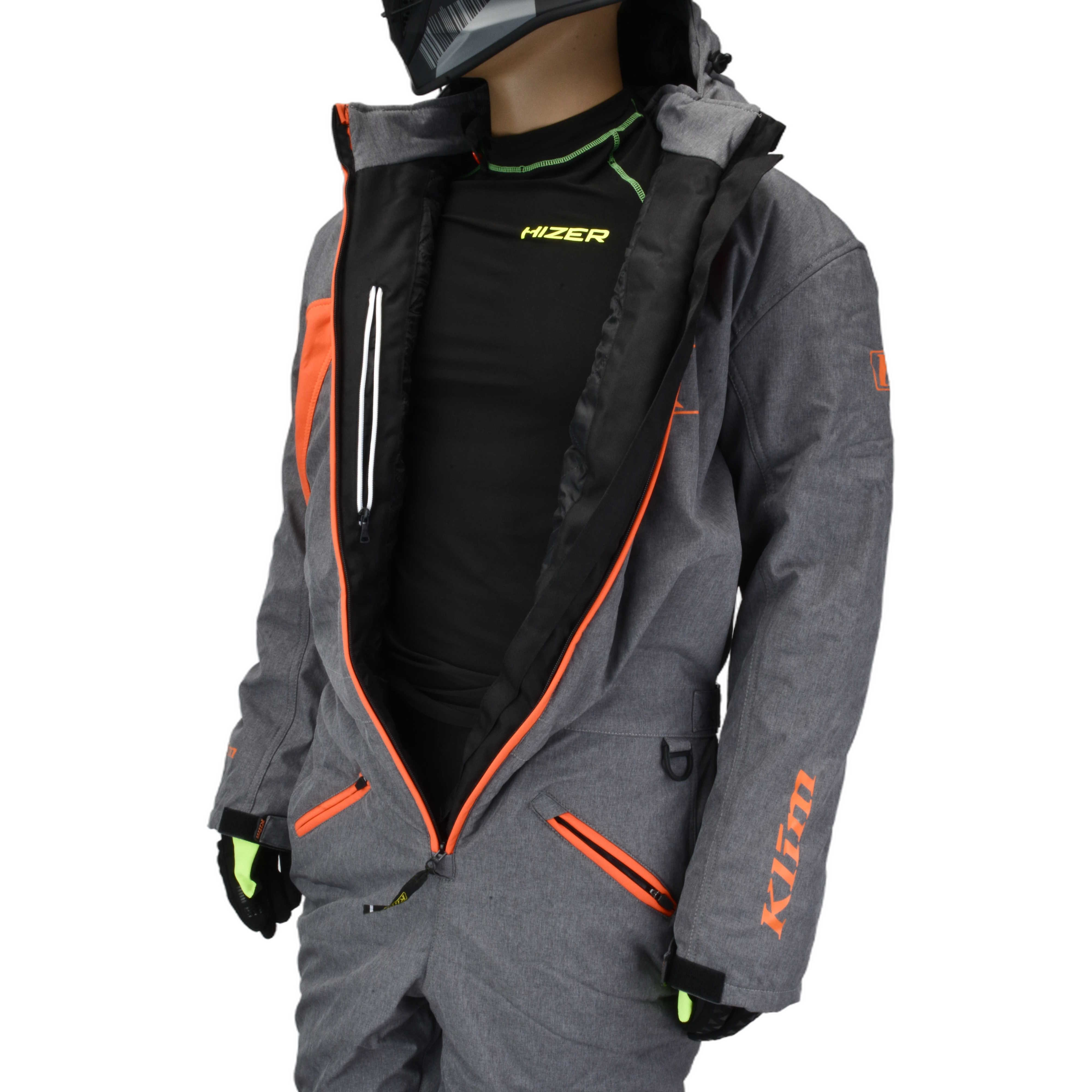 Комбинезон для снегохода KLIM RIPSA ONE-PIECE №2 gray-orange (текстиль) (XXXL)