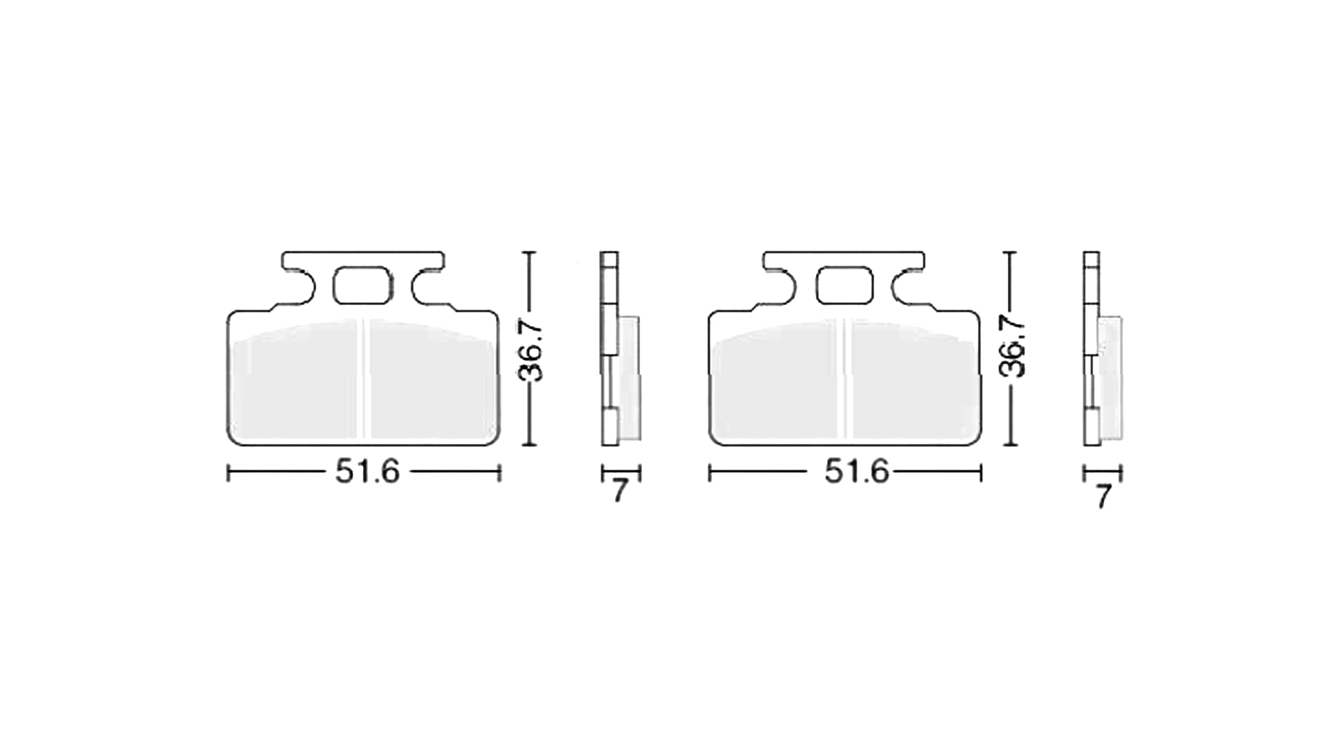 Колодки тормозные дисковые  №4 X-TECH (less-metallic) медь