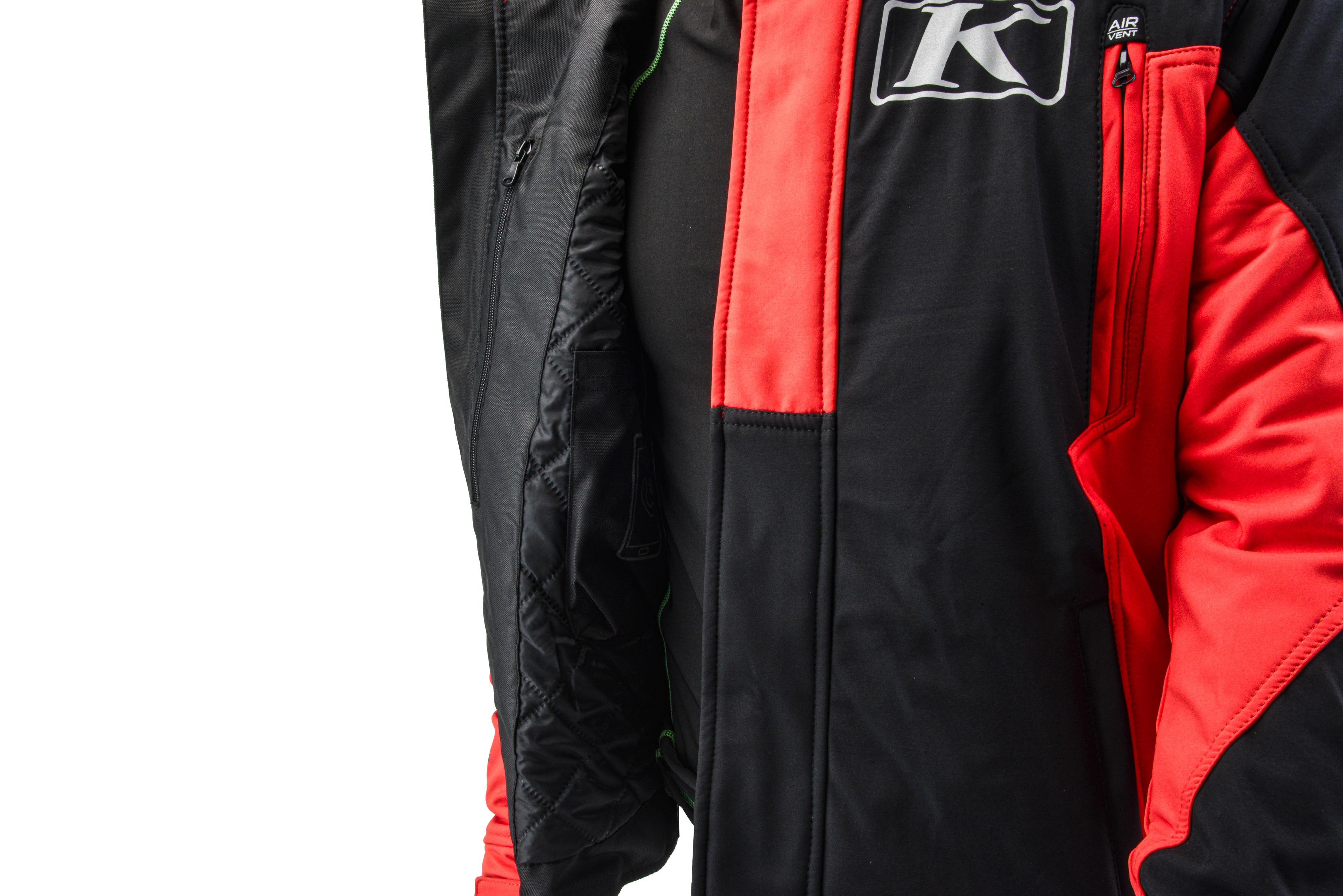 Куртка для снегохода KLIM KOMPOUND №1 black-red (текстиль) (XXL)