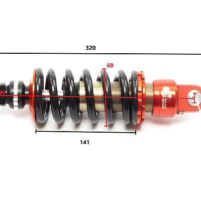 Амортизатор L=290 центральный FASTACE BFA01AR (PIT BIKE)