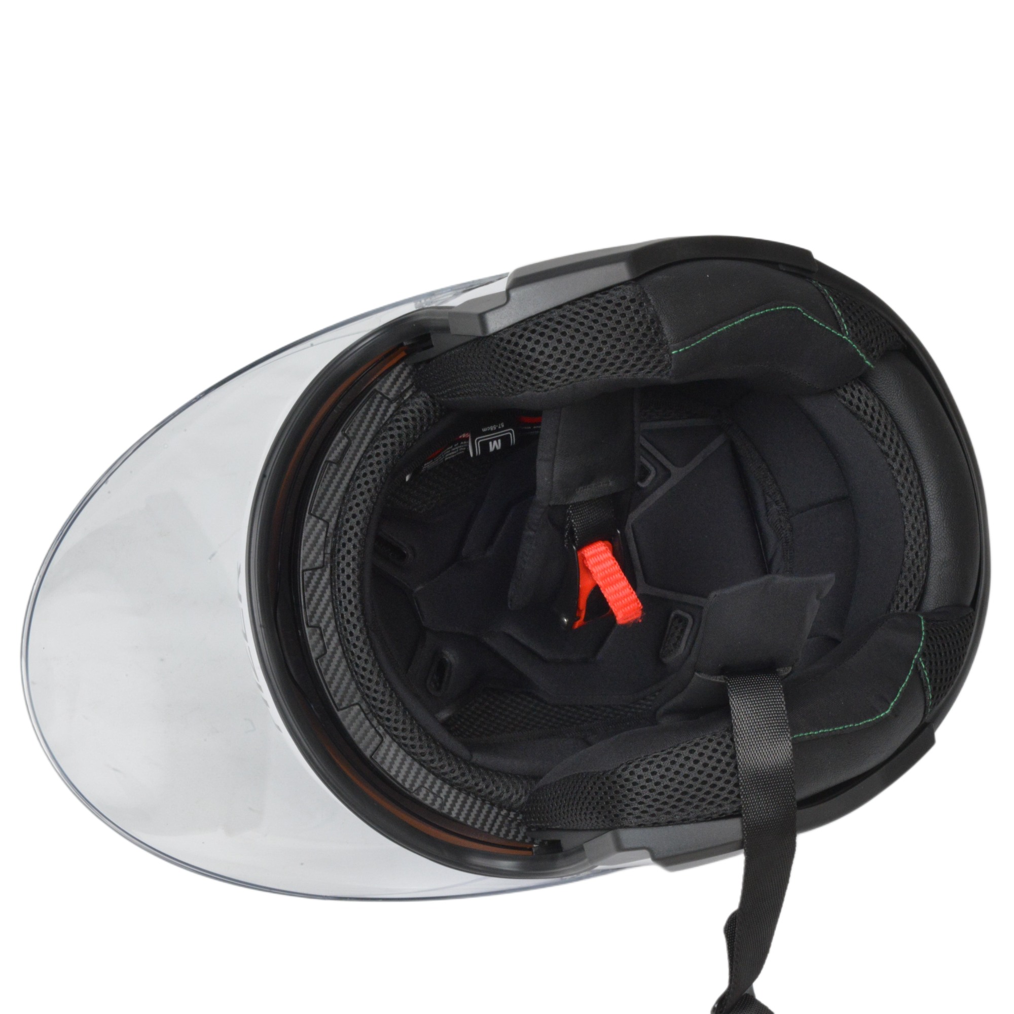 Шлем мото открытый HIZER J232 №1 (M) white (2 визора)