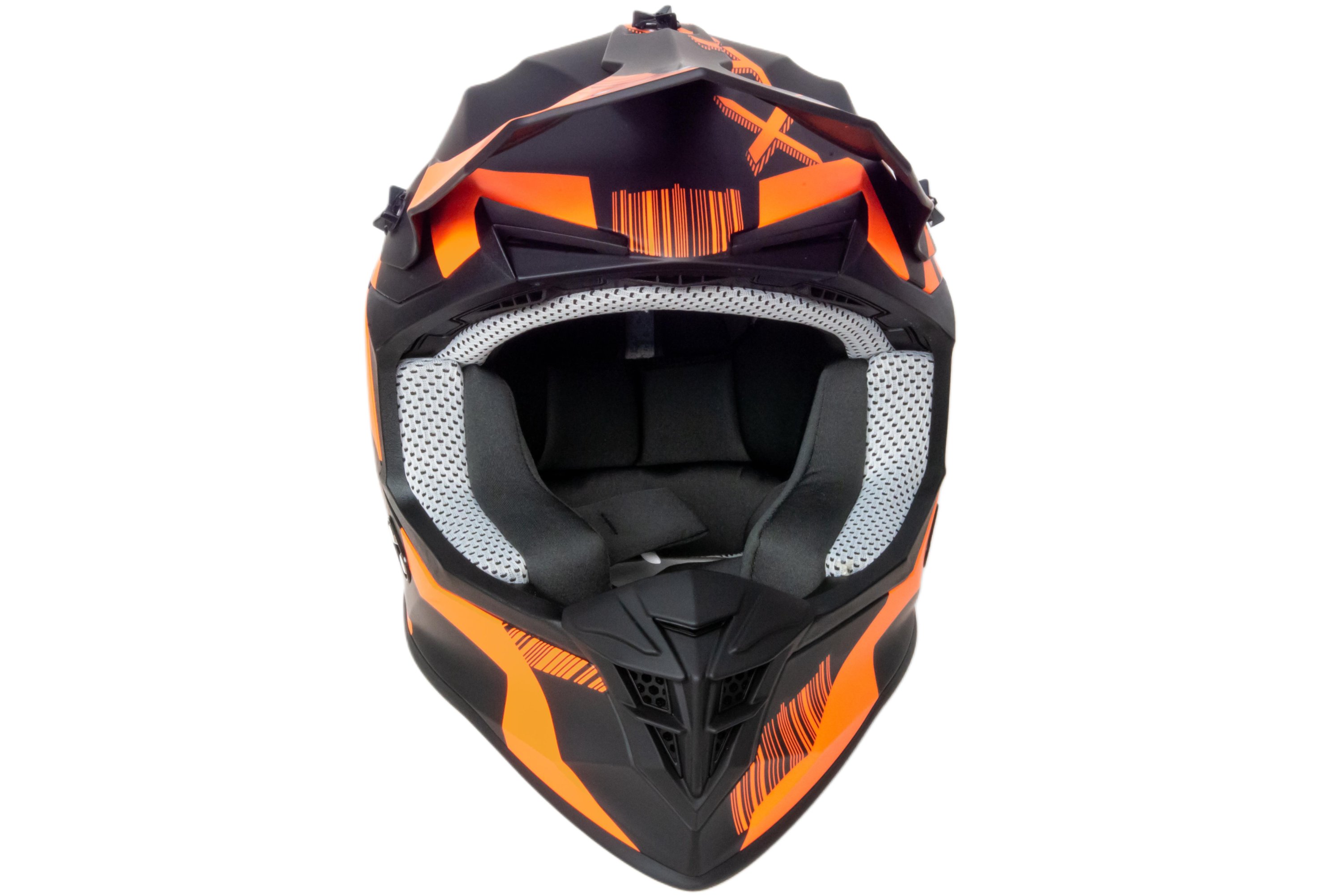 Шлем мото кроссовый GTX 633 №5 (S) BLACK/FLUO ORANGE