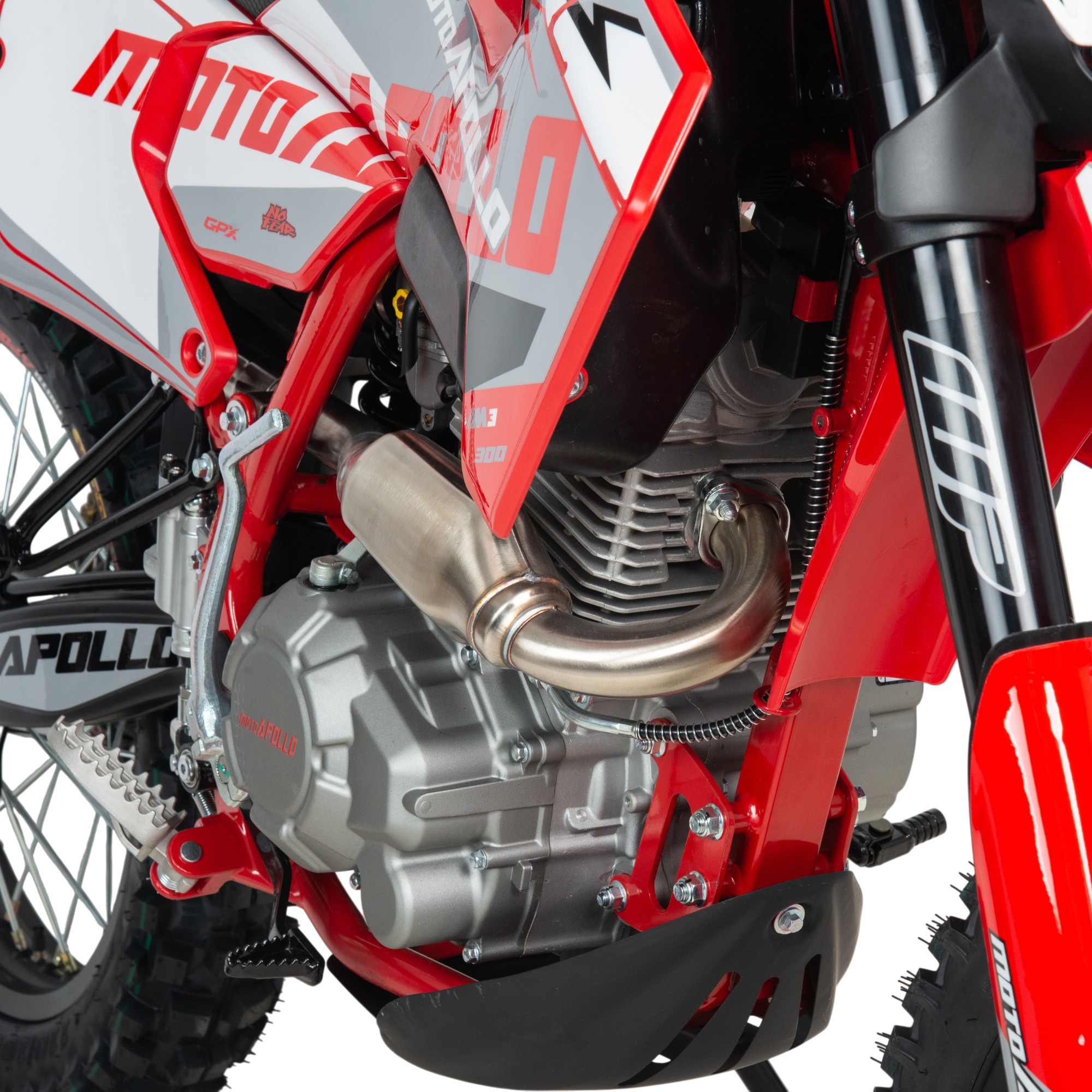 Мотоцикл Кросс Moto Apollo M3 300 (175FMM) красный 2026