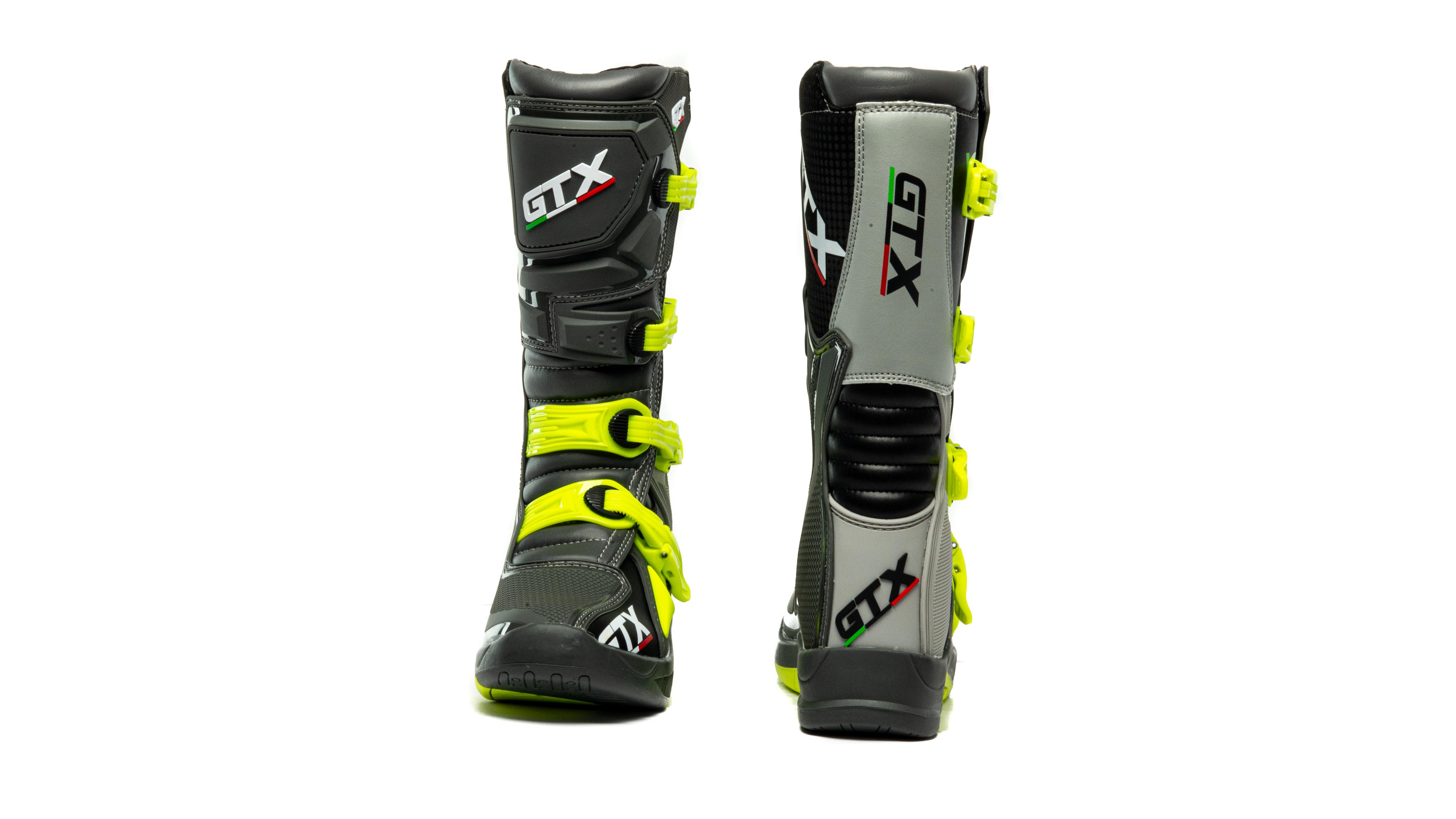 Мотоботы GTX MX №2 grey/green (р. 45)