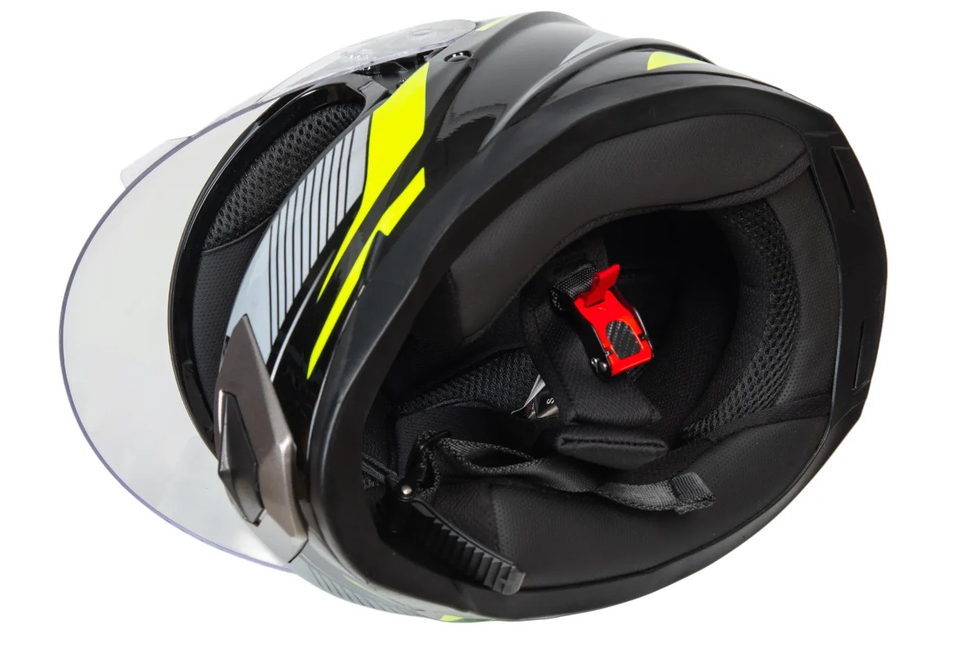 Шлем мото интеграл HIZER B562 №1 (L)  black/yellow