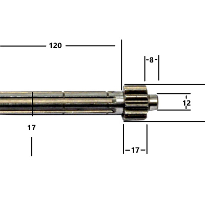 Вал первичный 152FMH 110см3