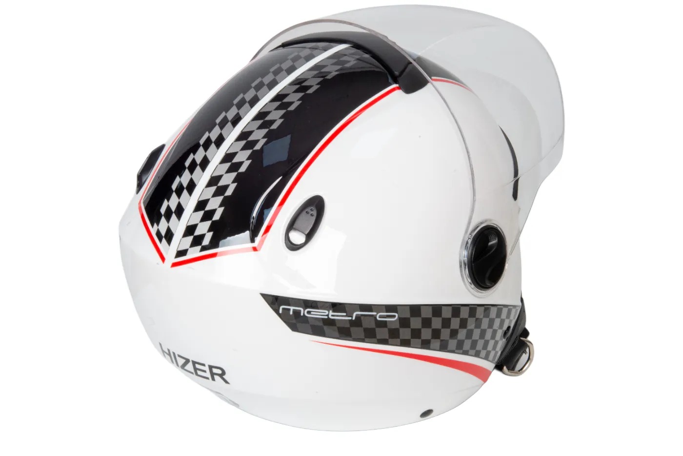 Шлем мото открытый HIZER 217 №1 (S) white