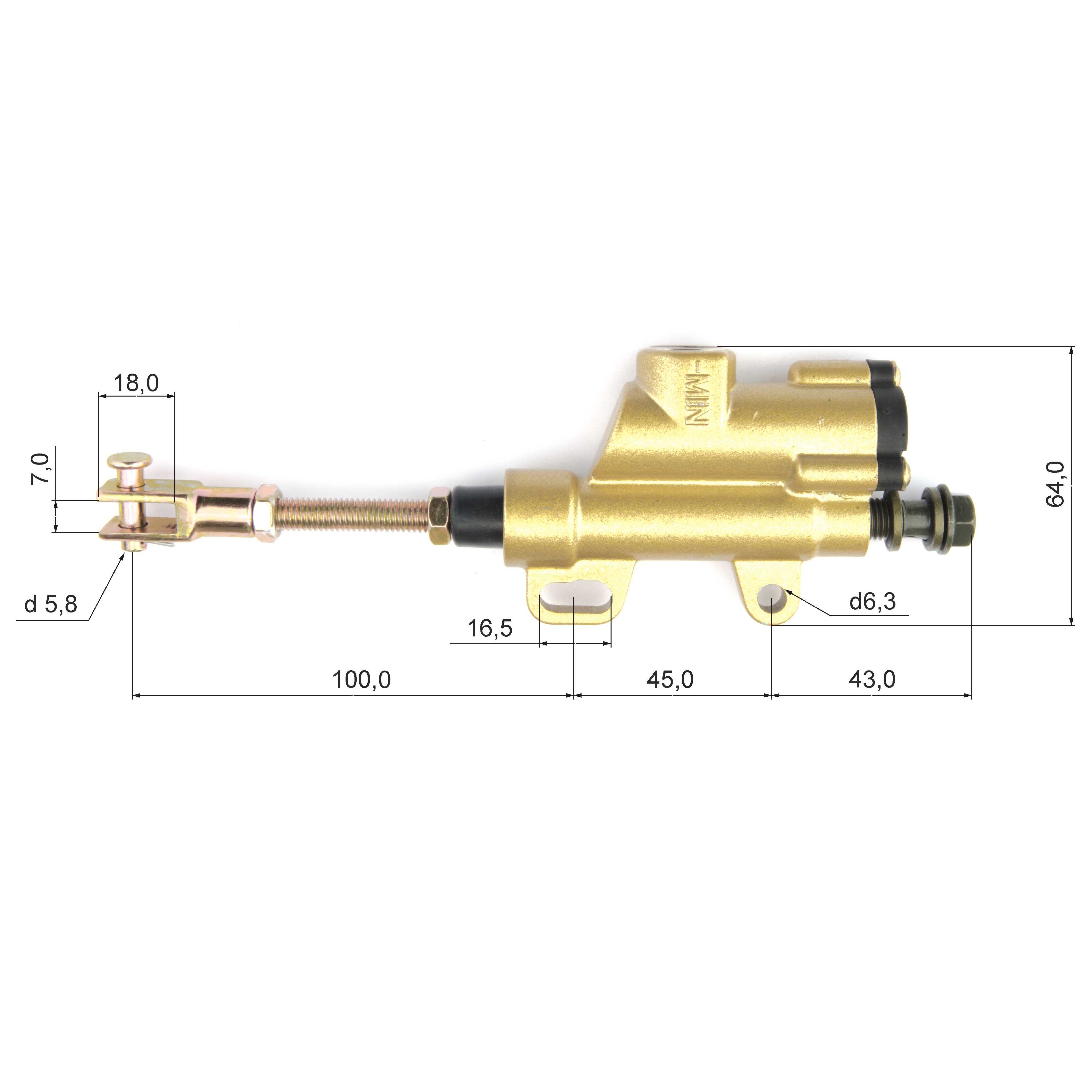 Главный тормозной цилиндр (задний) KAYO CRF801-7L