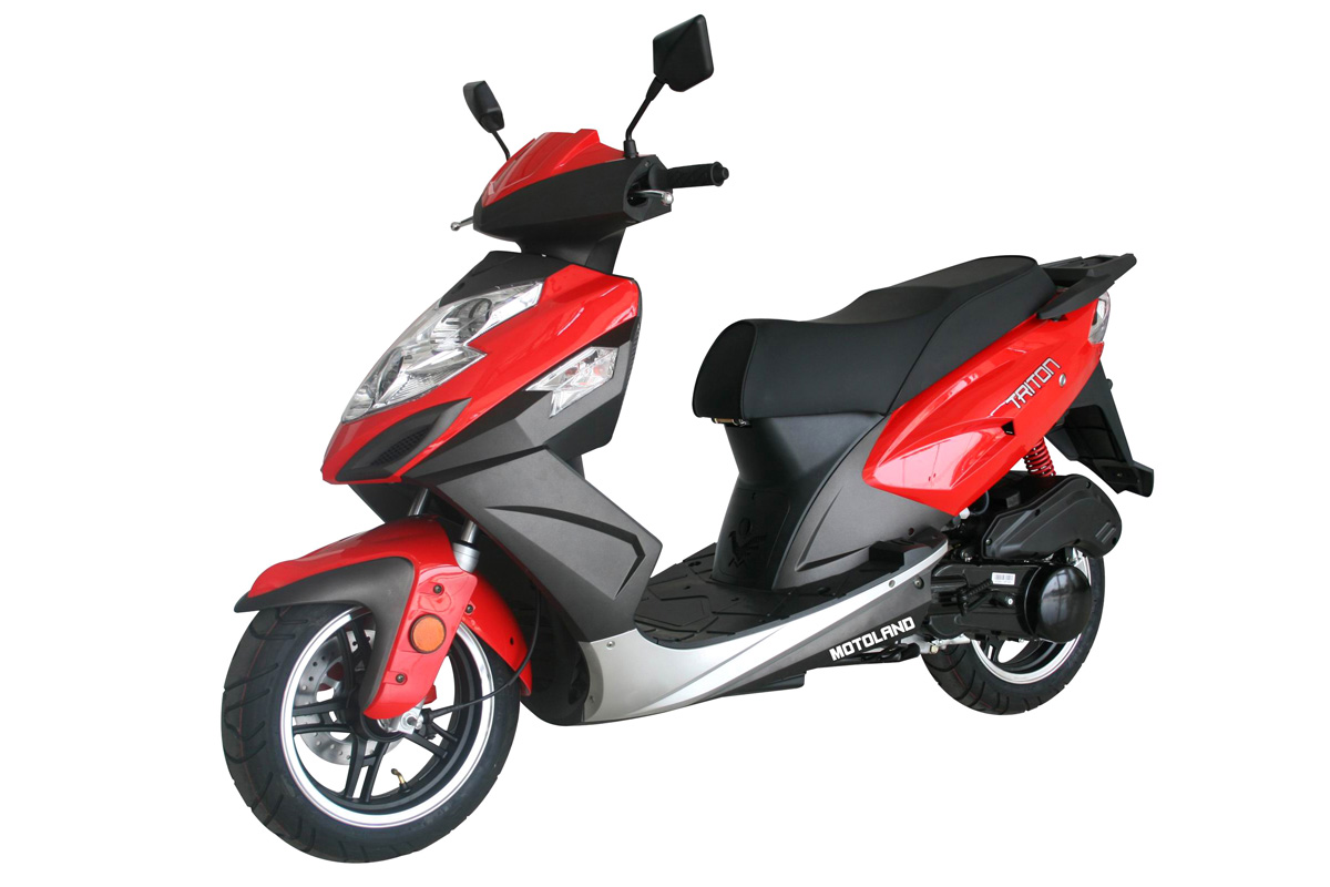 Скутер TRITON (красный) (WY50QT-7D)
