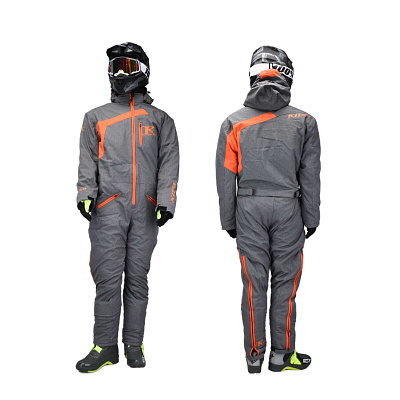 Комбинезон для снегохода KLIM RIPSA ONE-PIECE №2 gray-orange (текстиль) (XL)