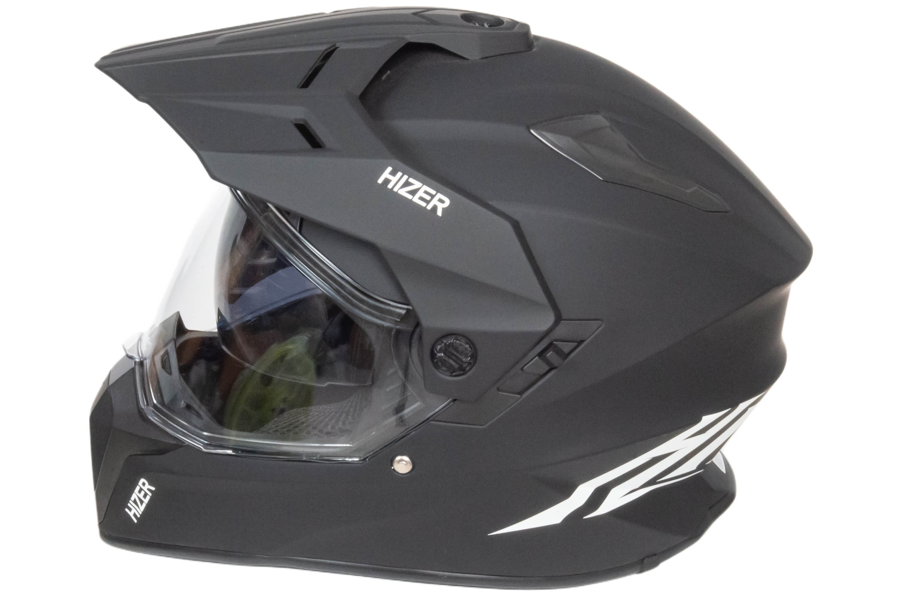 Шлем мото мотард HIZER J6808 №5 (S) matte black