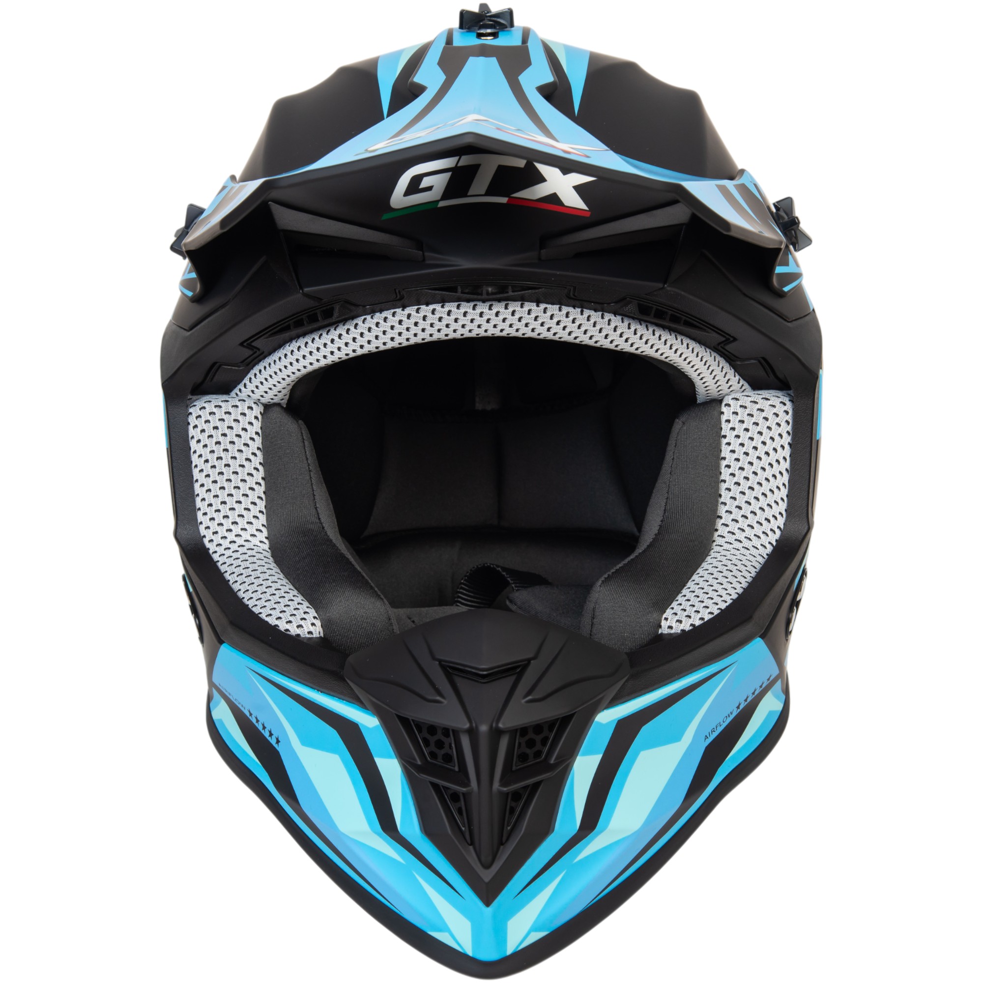 Шлем мото кроссовый GTX 633 №4 (L) BLACK/BLUE