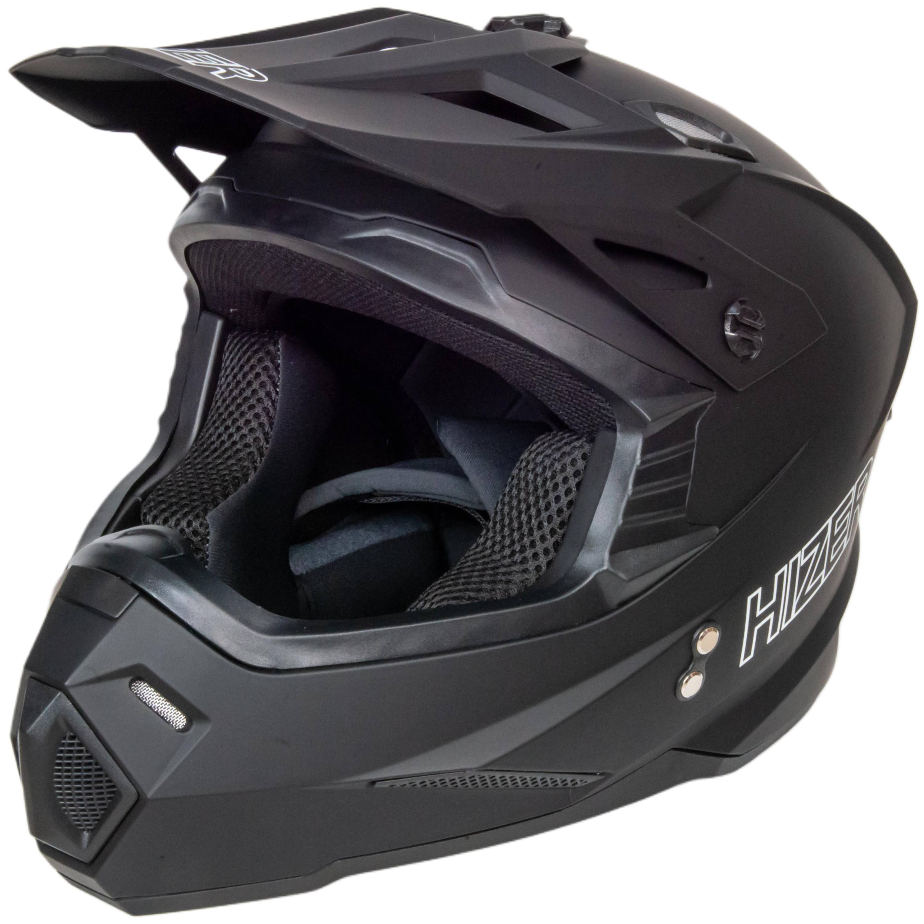 Шлем мото кроссовый HIZER J6801 №3 (S) matt black