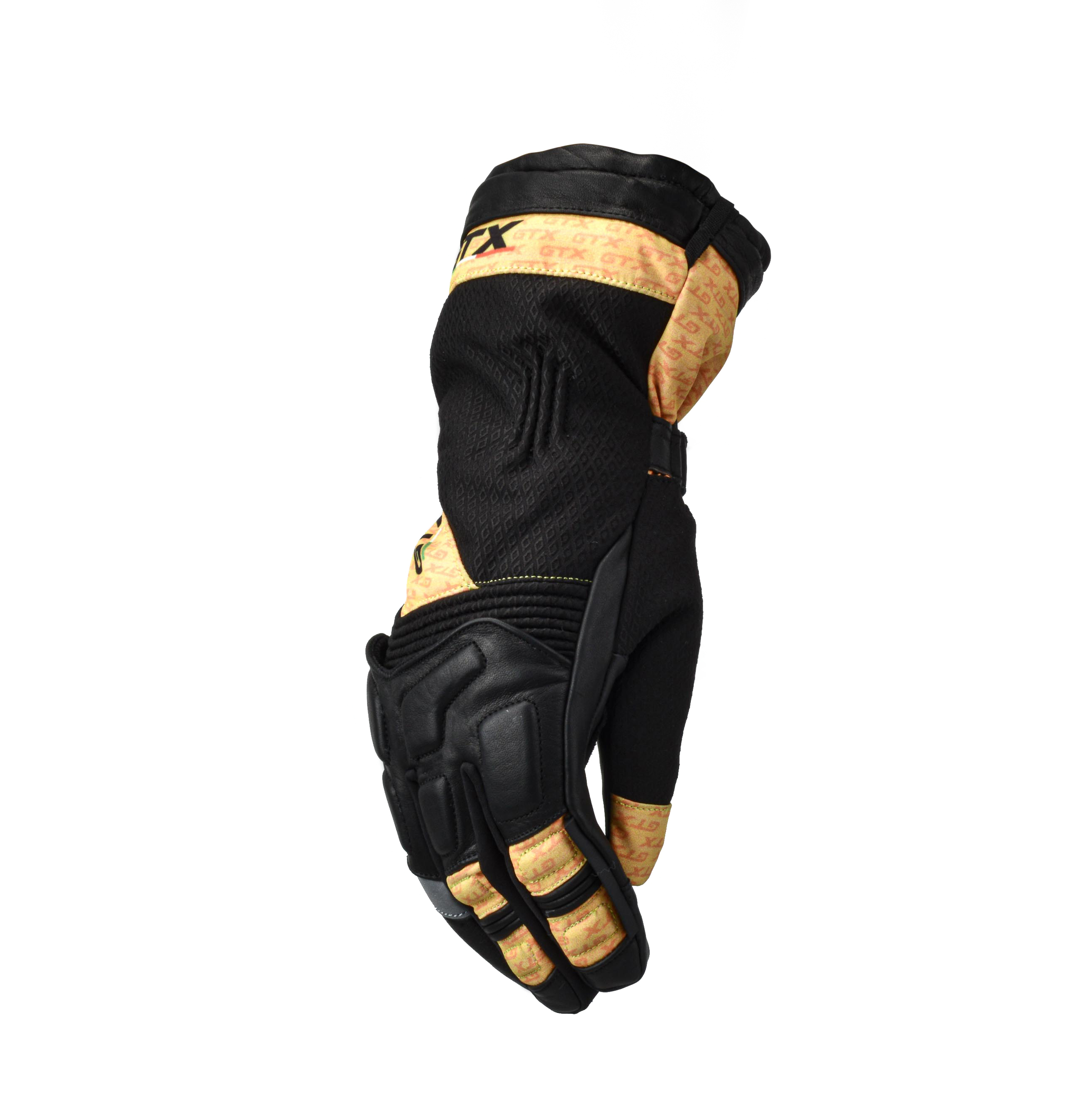 Перчатки для снегохода GTX №2 black-yellow (XXL)