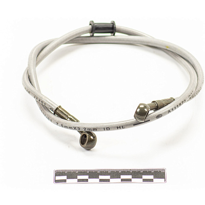 Шланг гидравлический тормозной (армированный) L=1000 d=10мм серый