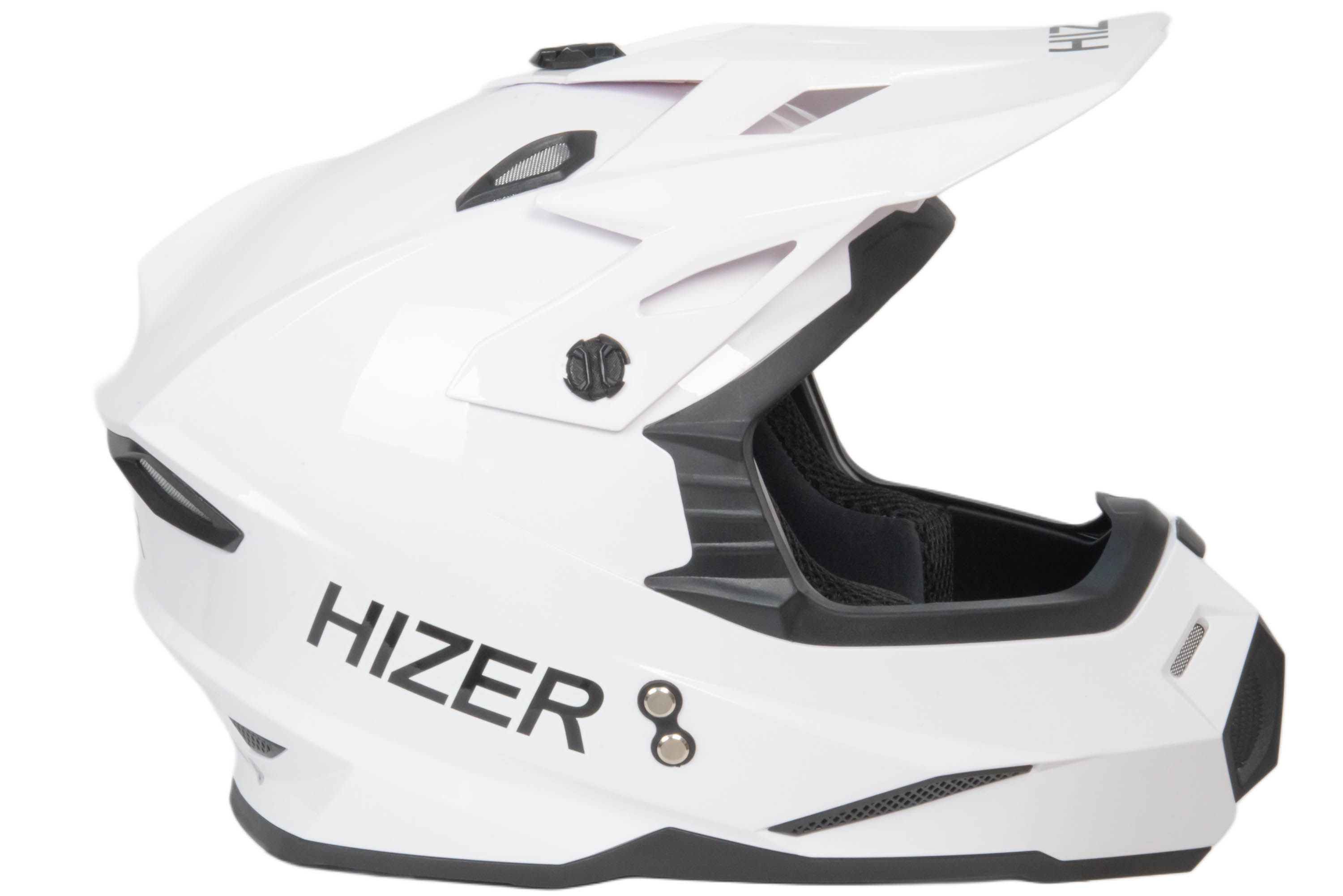 Шлем мото кроссовый HIZER J6801 №2 (M) white