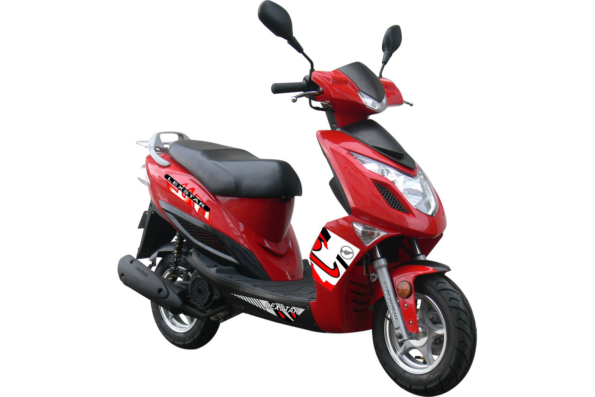 Скутер TIGER (красный/синий/желтый) (WY50QT-7F)