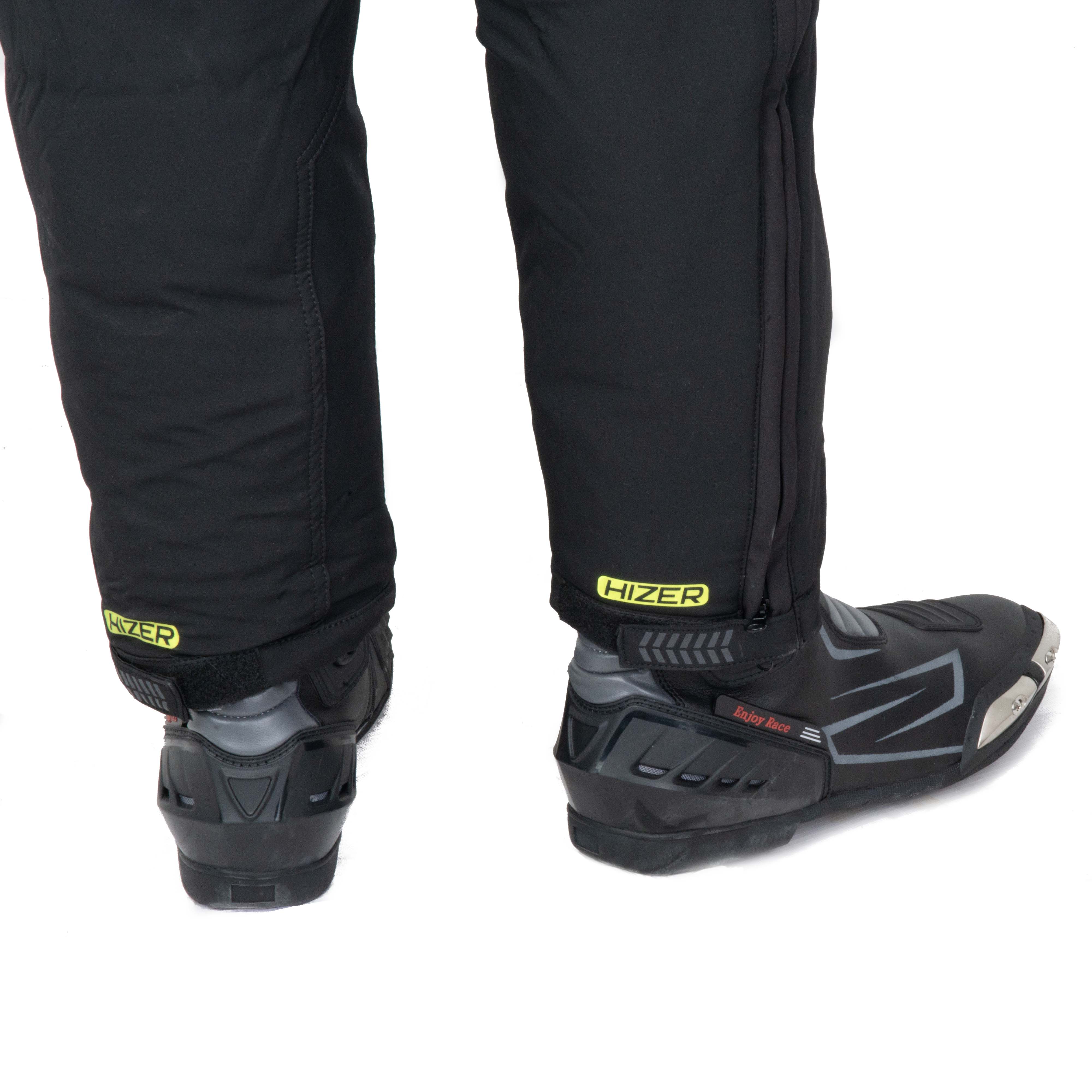 Комбинезон для снегохода HIZER №1 black-yellow (текстиль) (S)
