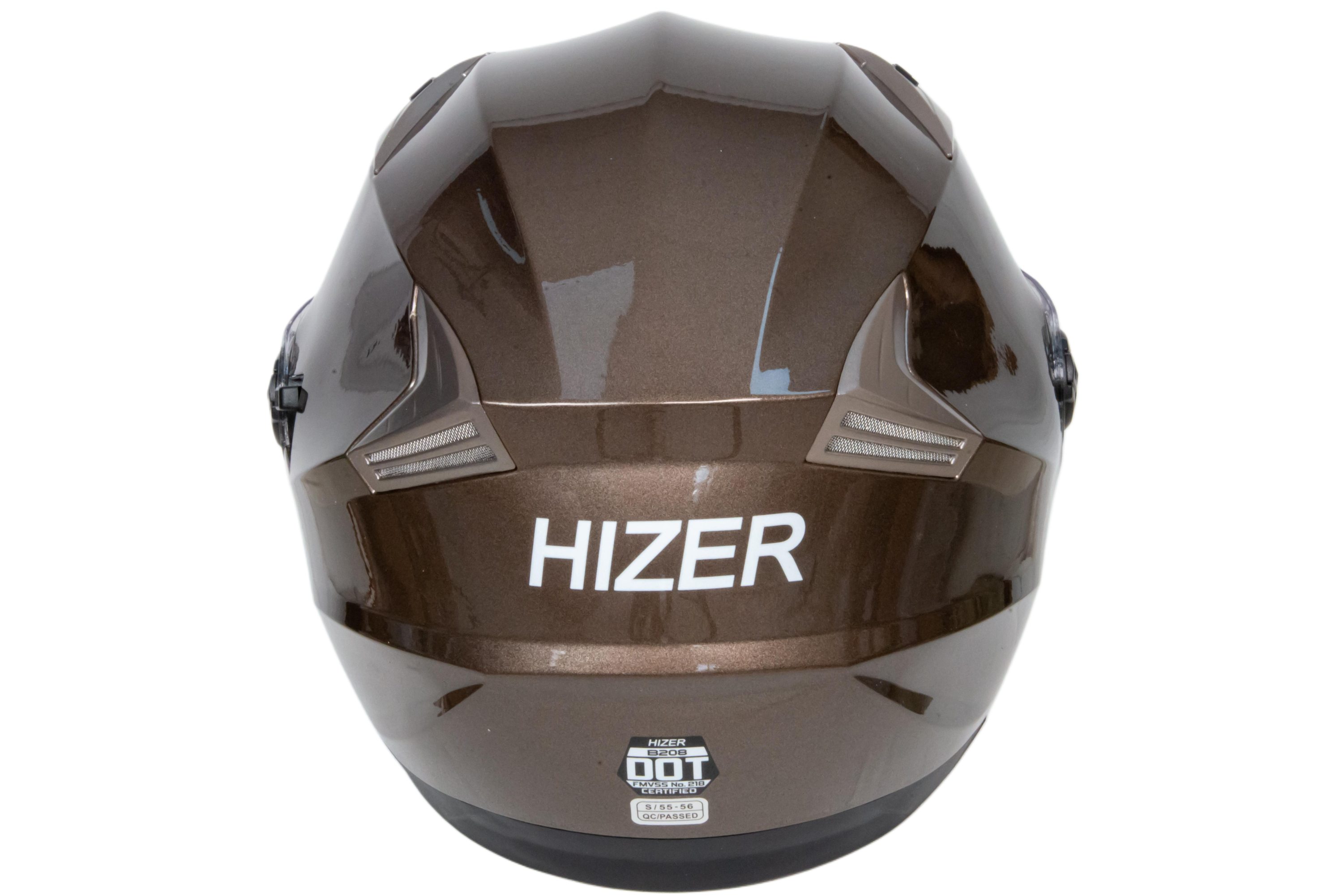 Шлем мото открытый HIZER B208 №1 (L) gray (2 визора)