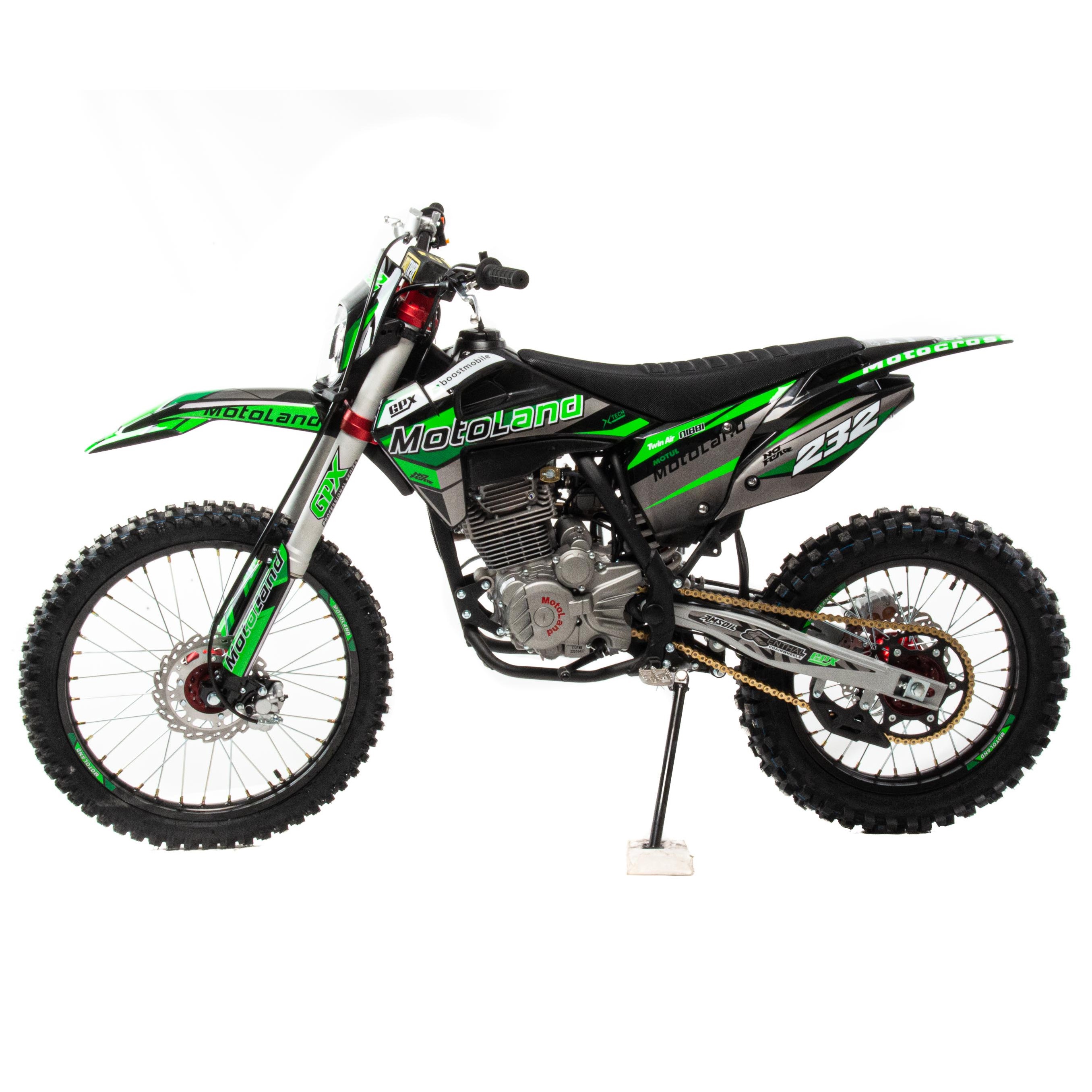 Мотоцикл Кросс 250 XT250 HS (172FMM) зеленый-синий  РАСПРОДАЖА