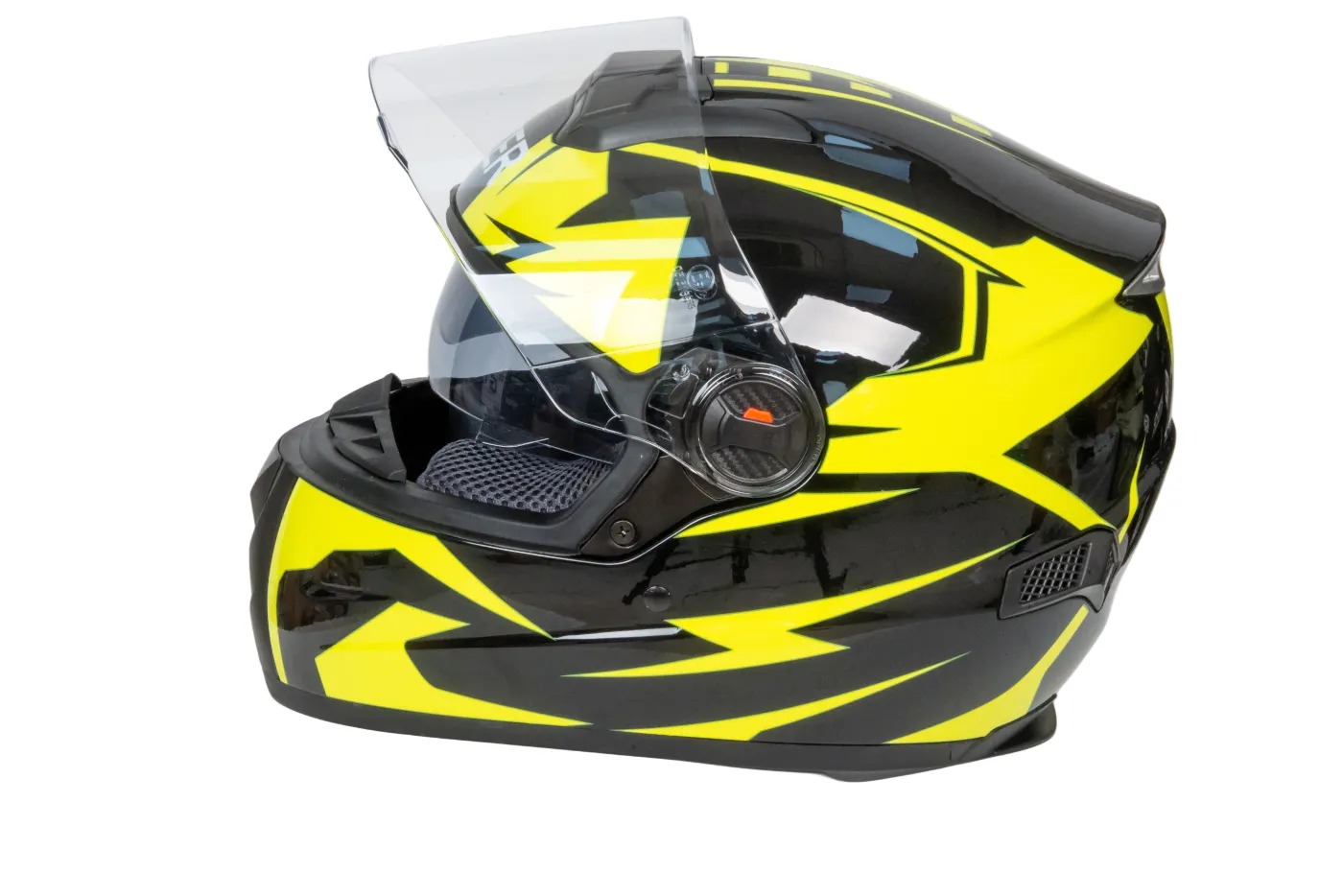 Шлем мото интеграл HIZER B561 №1 (L)  black/yellow