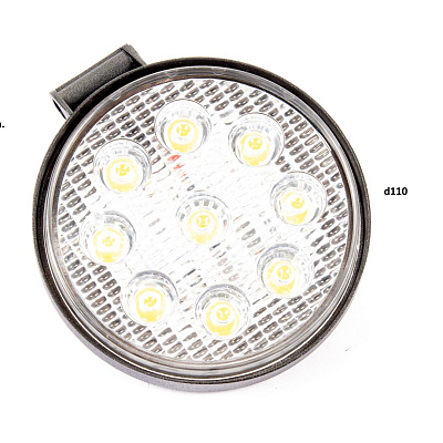 Фара 27w 9x3w LED круглая