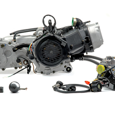 Двигатель 200см3 161QMK (61x57,8) для ATV, вариатор + реверс + масло радиатор