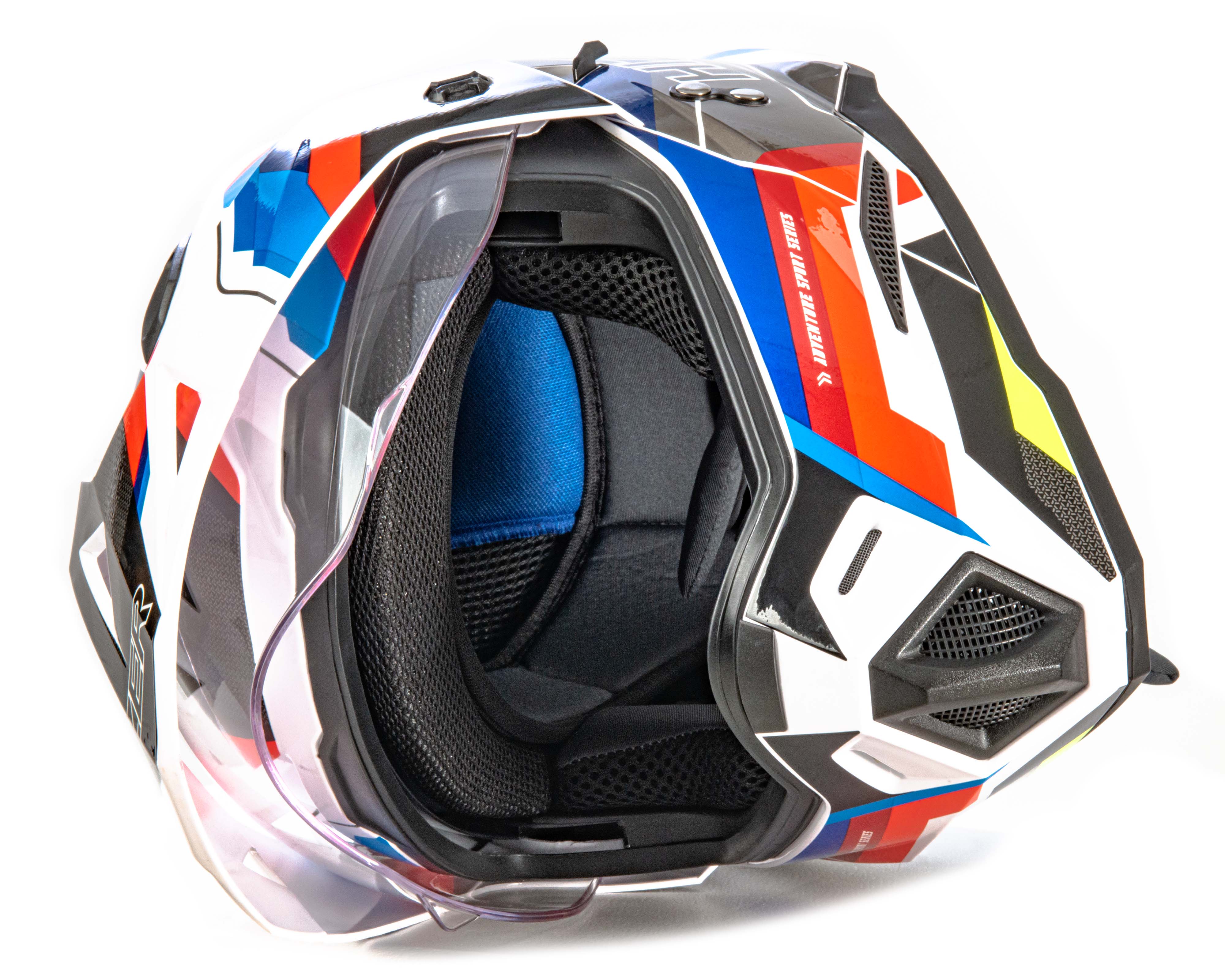 Шлем мото мотард HIZER J6802 №7 (XL) ADVENTURE (2 визора)