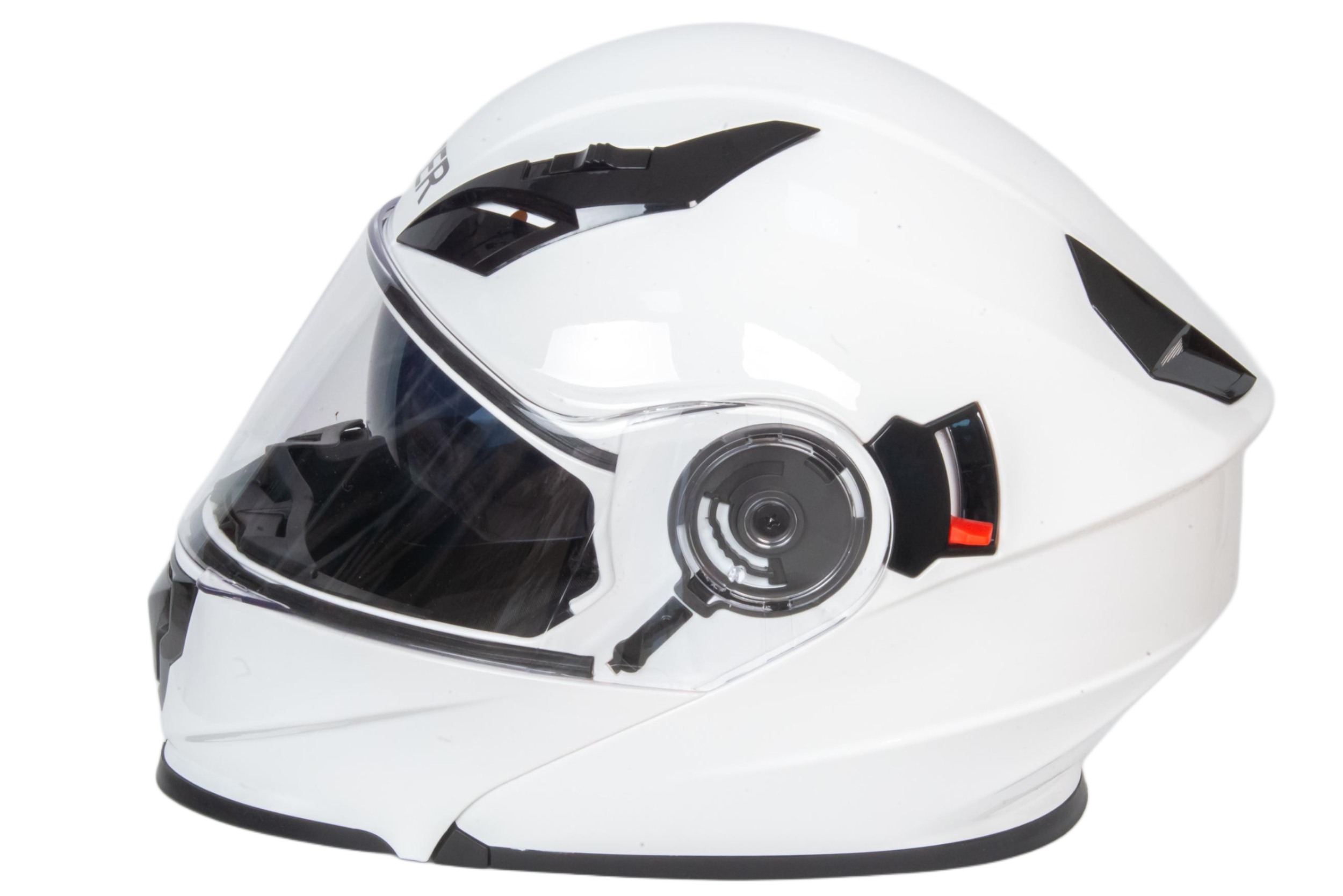 Шлем мото модуляр HIZER 627 (L) white (2 визора)