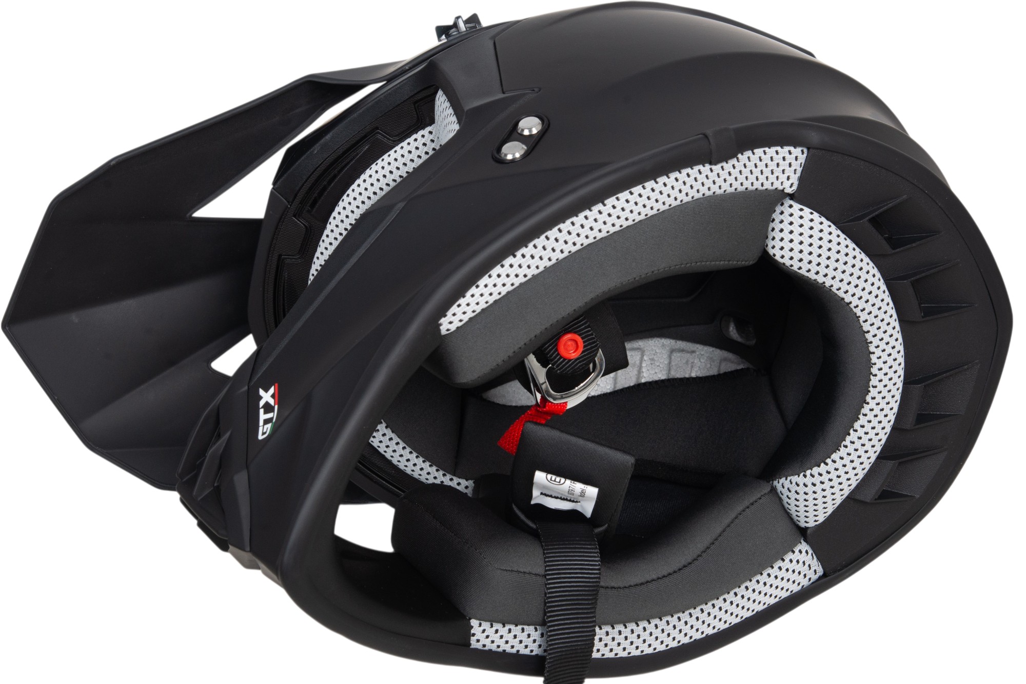 Шлем мото кроссовый GTX 633 №14 (XL) MATTE BLACK