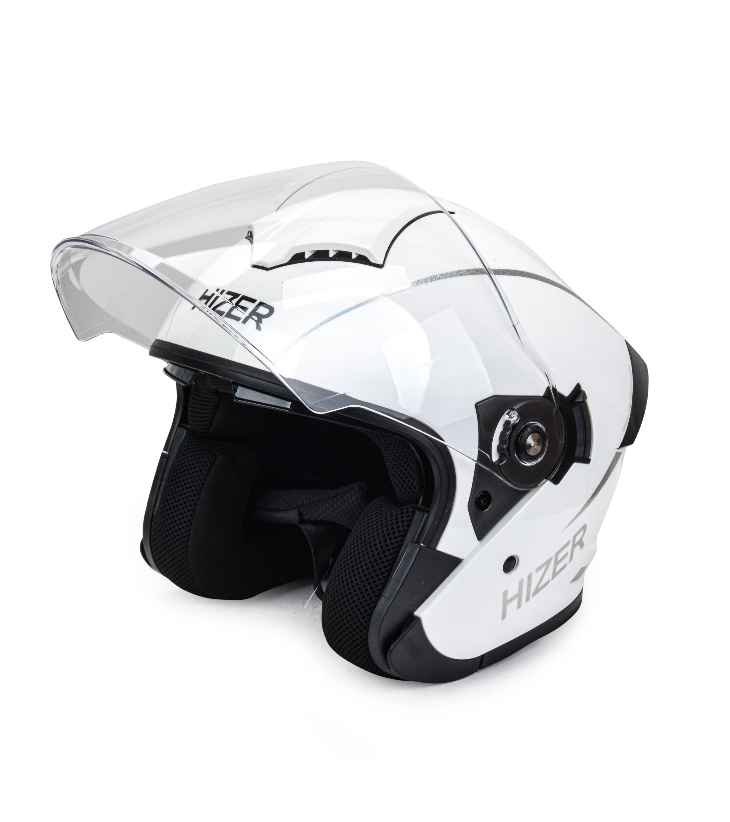 Шлем мото открытый HIZER 250 №2 (XL) white