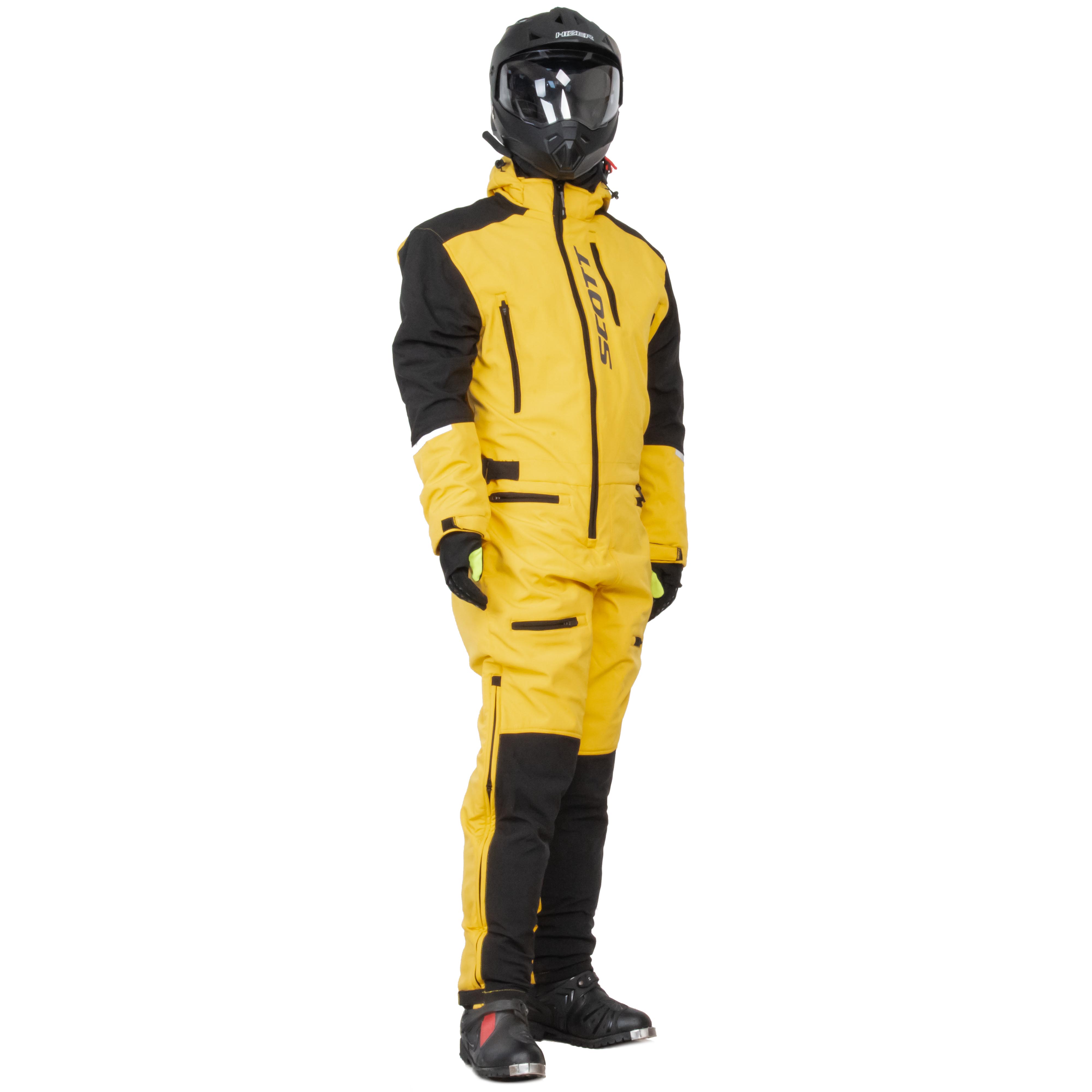 Комбинезон для снегохода SCOTT DS Shell Dryo One Piece (-5 C) №2 yellow-black (текстиль) (L)