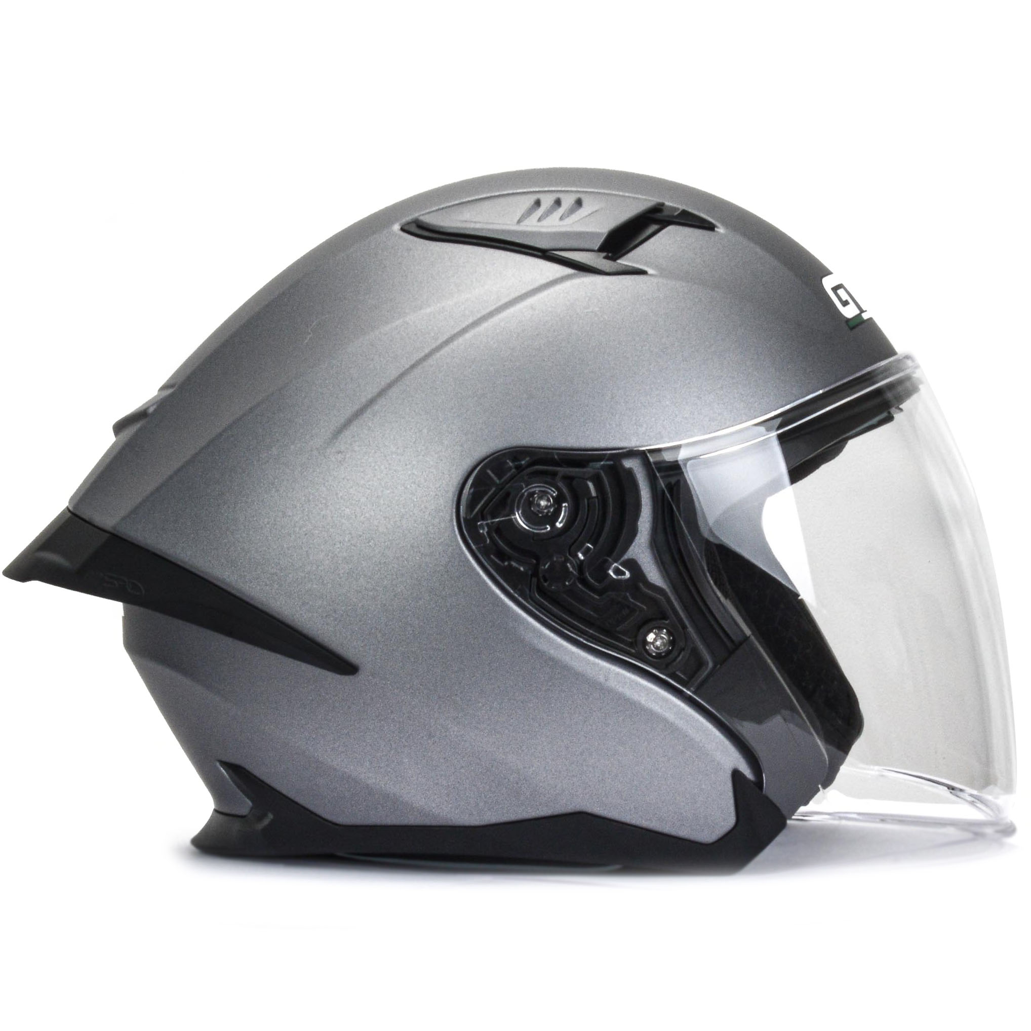 Шлем мото открытый GTX 885-1 №1 (S) GREY