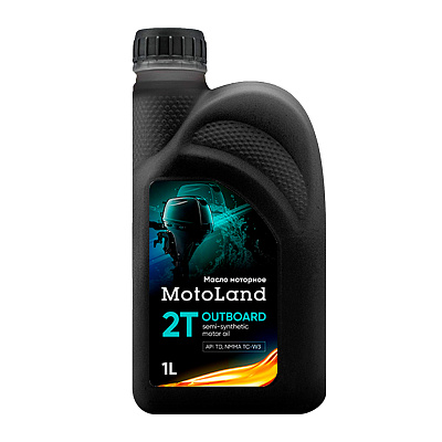 Масло моторное MOTOLAND Outboard 2T TC-W3 1л