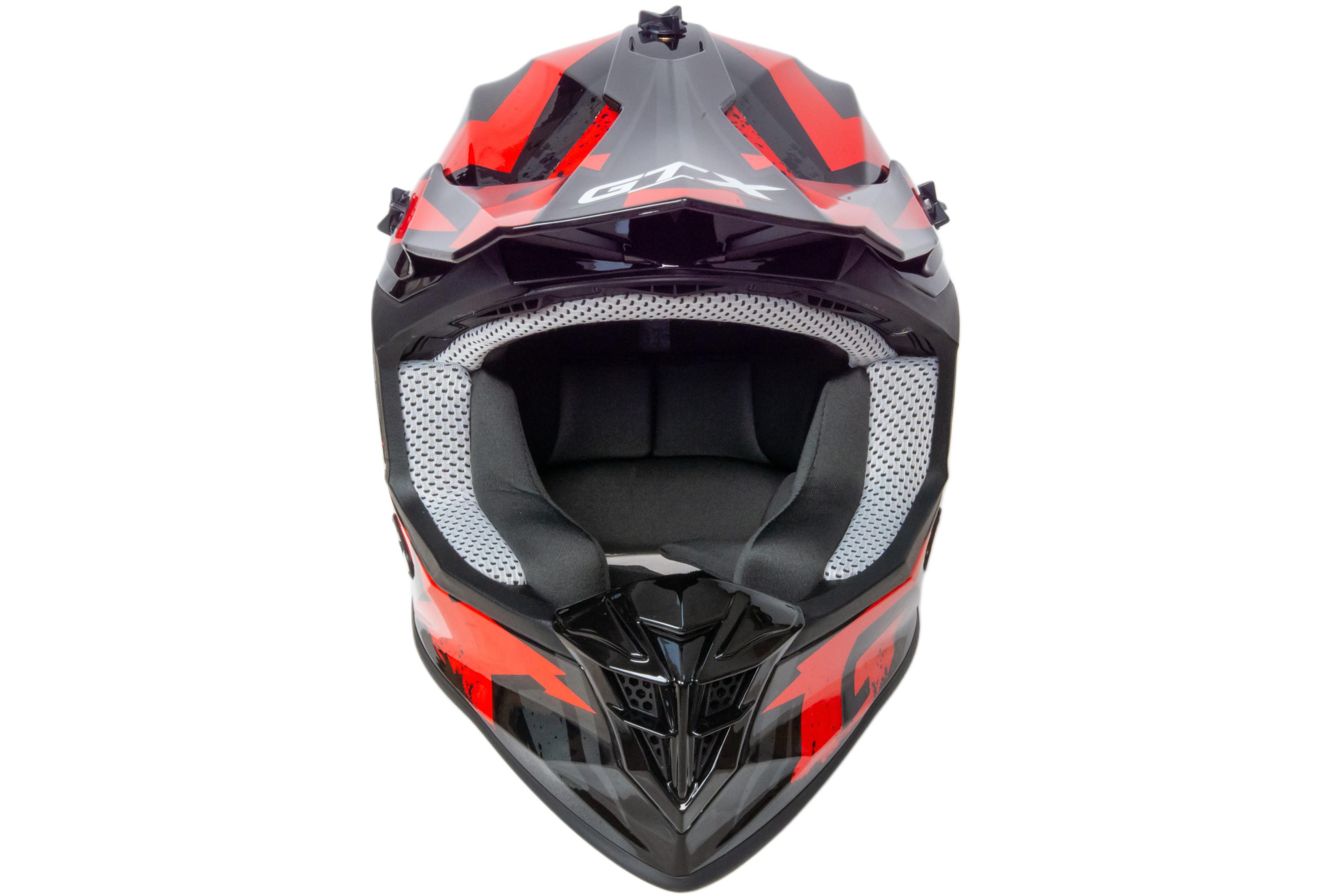 Шлем мото кроссовый GTX 633 №10 (XL) BLACK/RED GREY